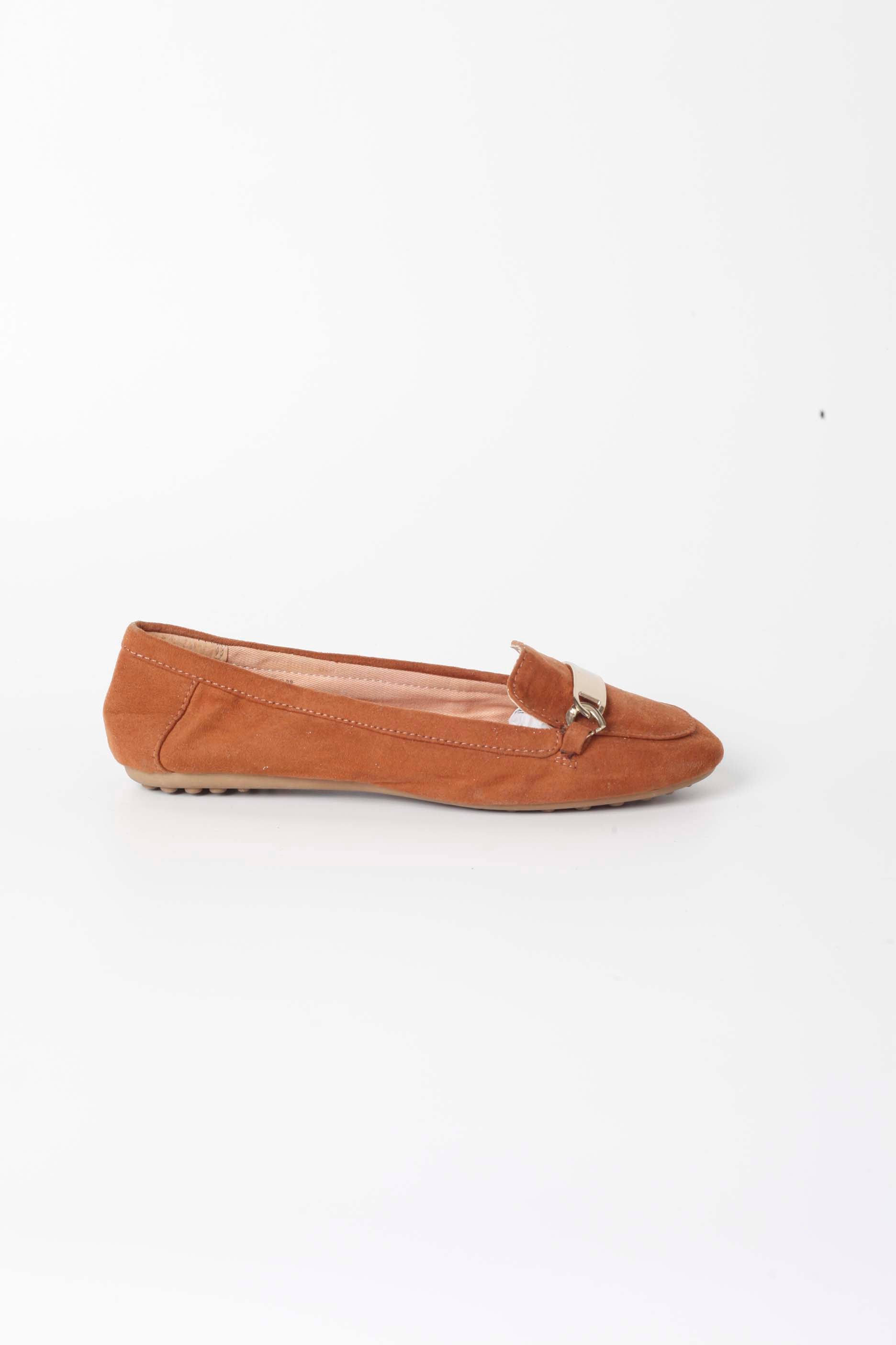 Brown Suedette Flats