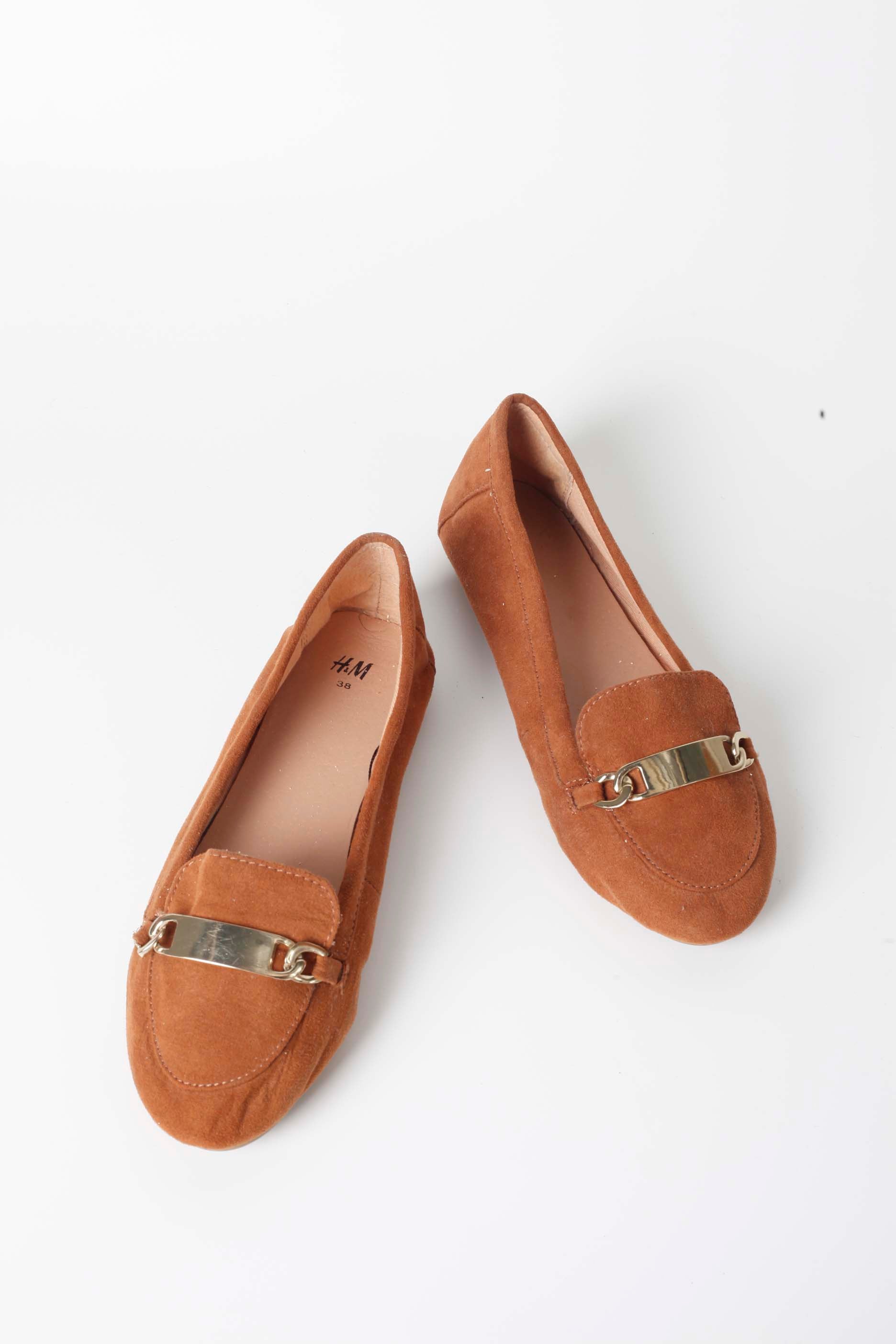 Brown Suedette Flats