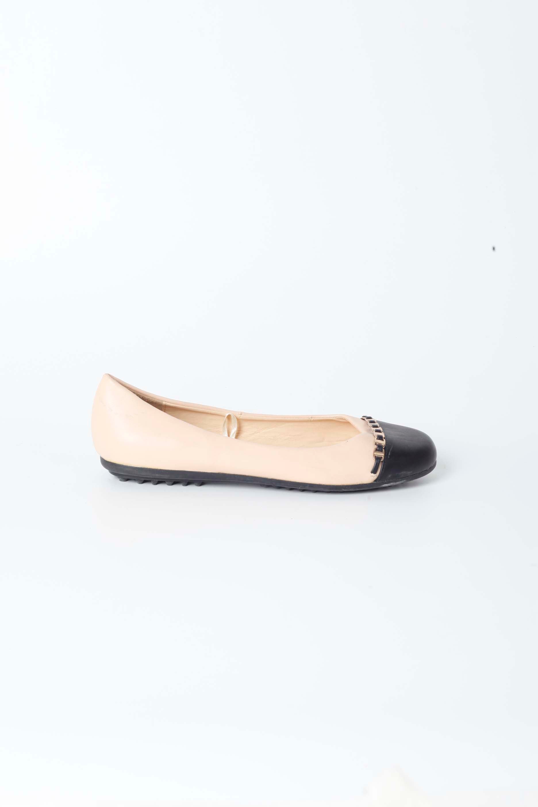 Black and Pink Flats