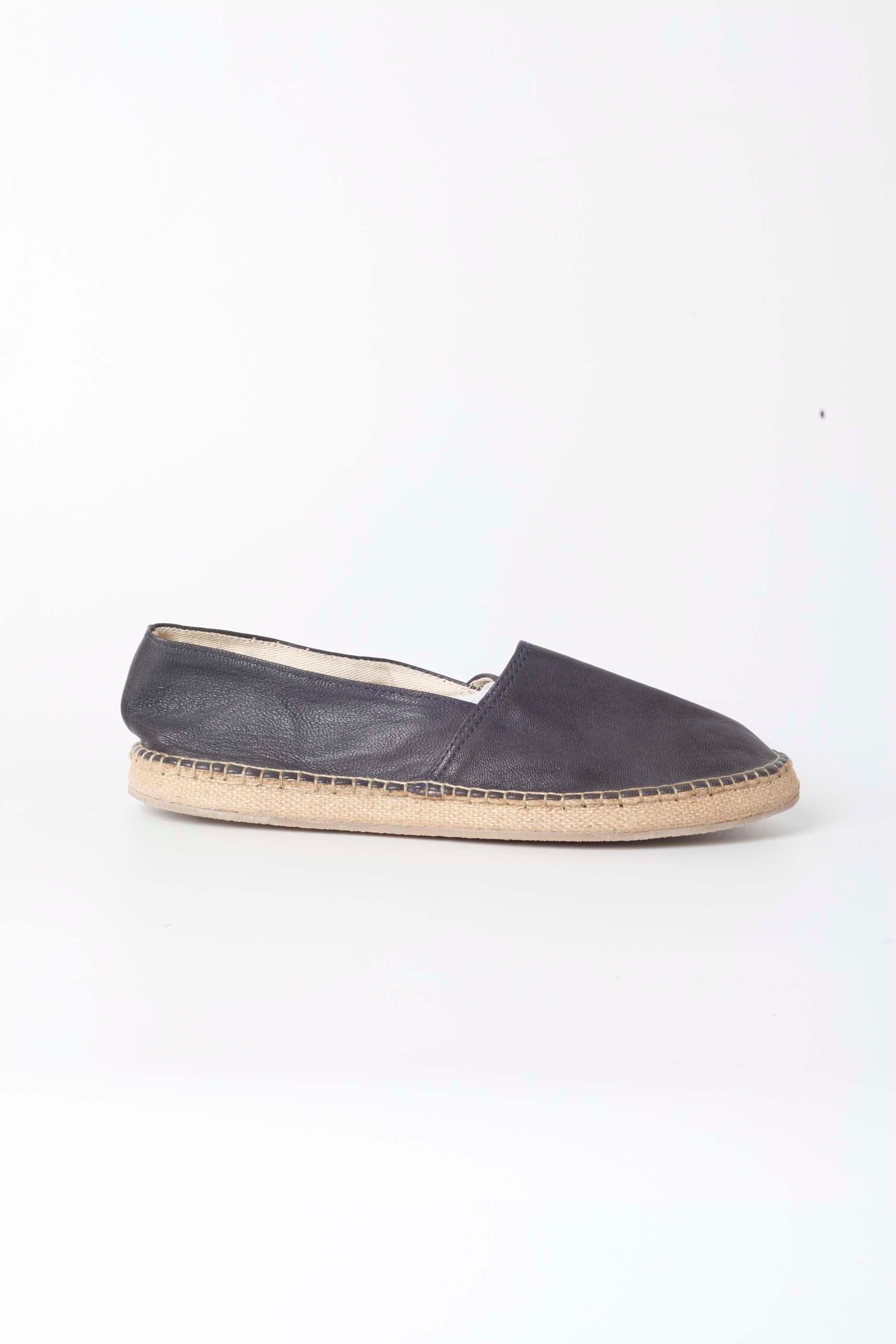 Mens Leather Espadrilles