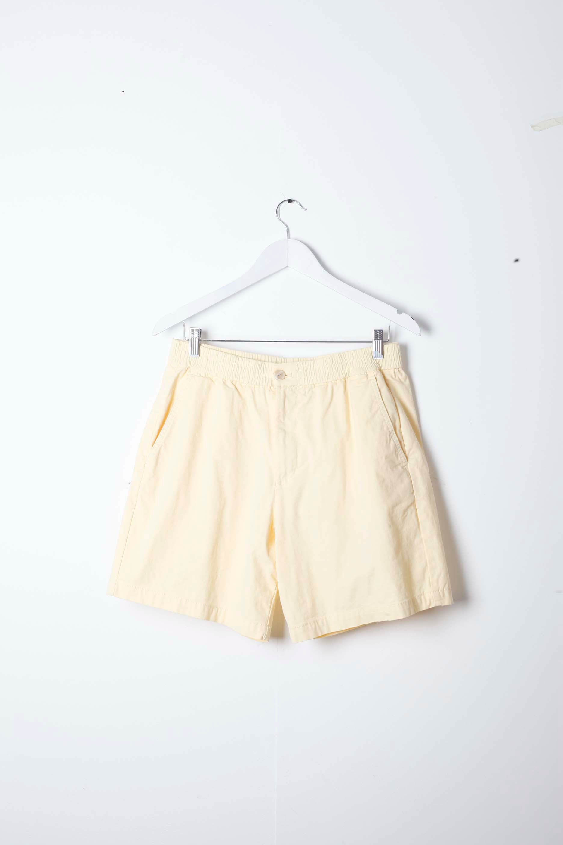 Mens Pale Yellow Chino Shorts