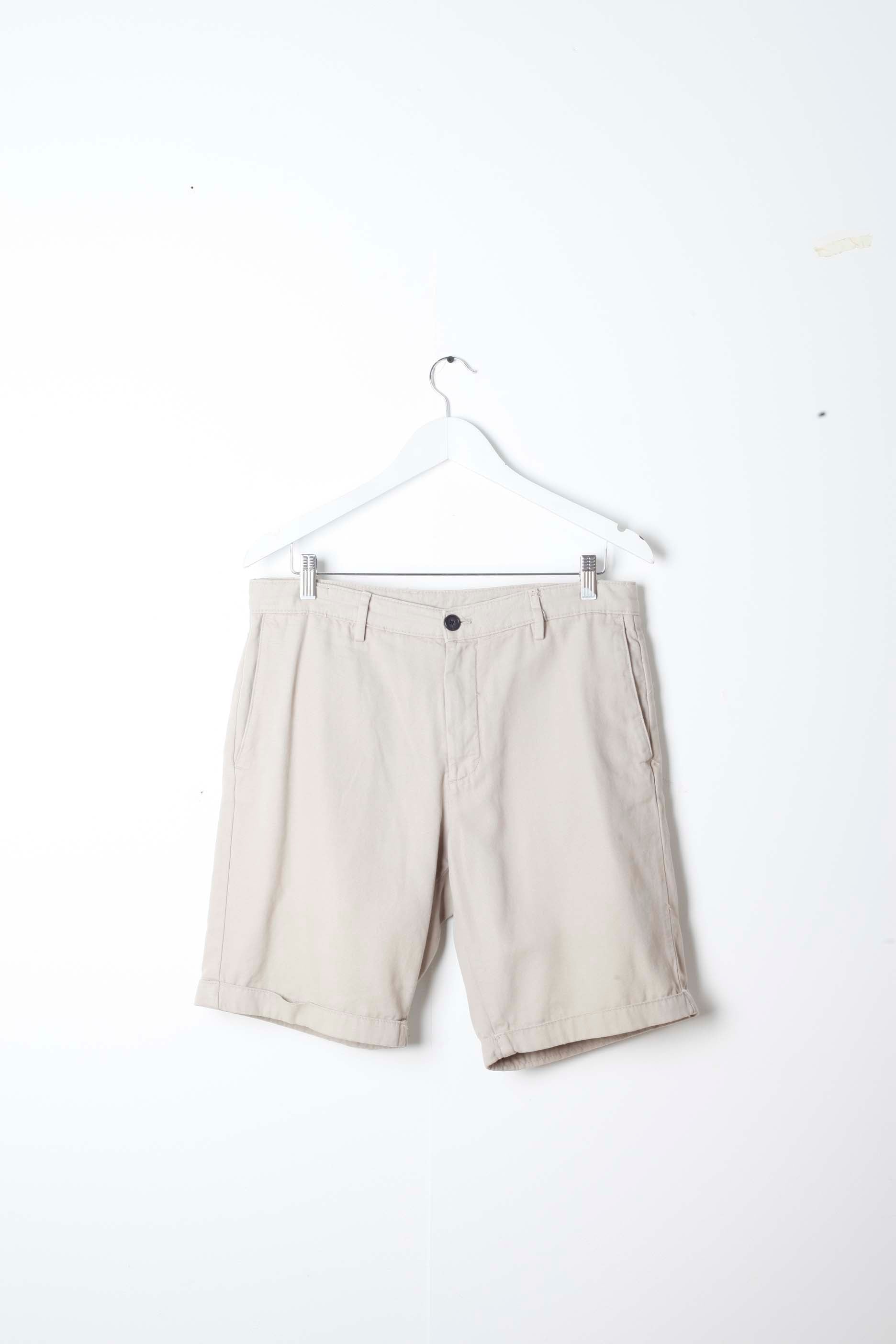 Mens Beige Chino Shorts