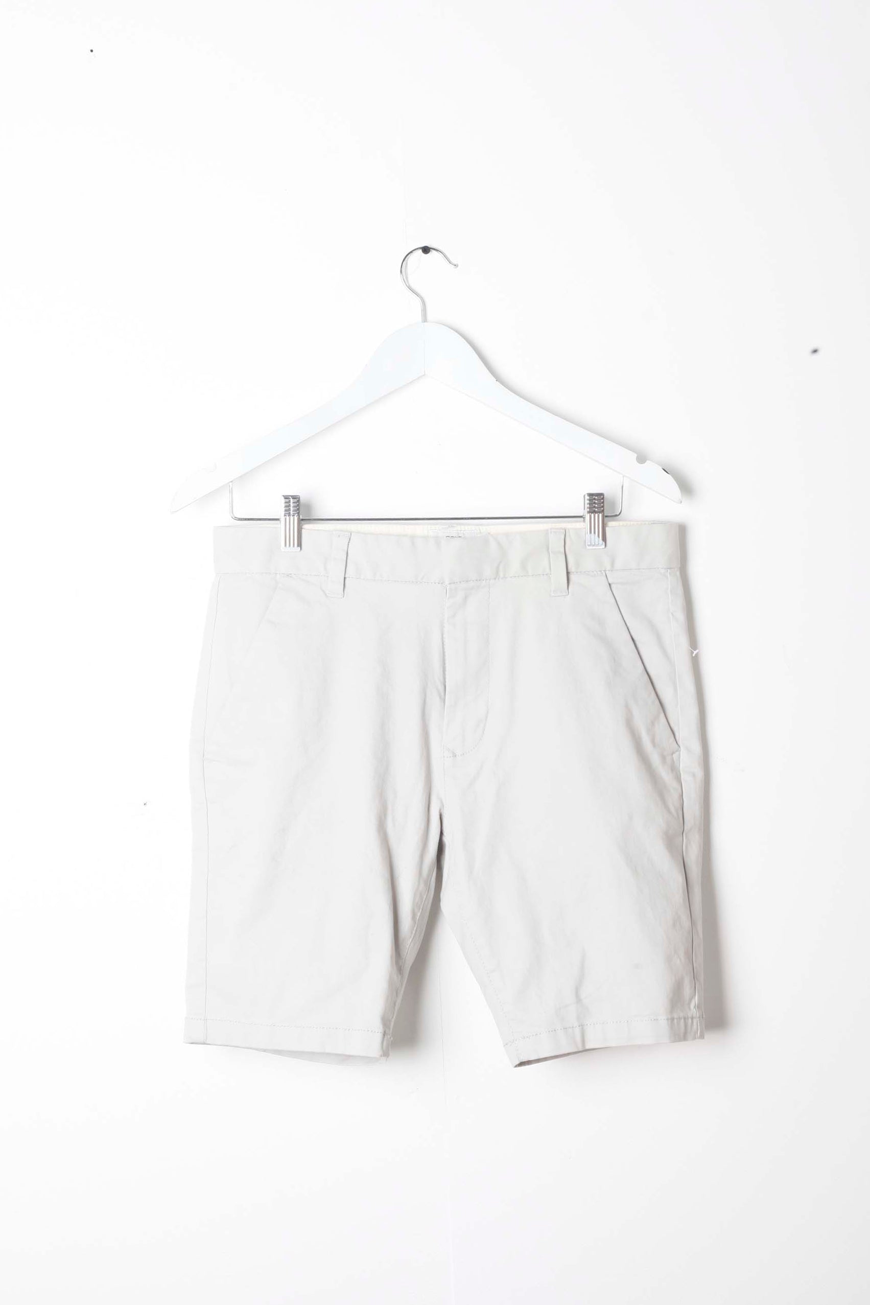 Mens Beige Slim Fit Chino Shorts