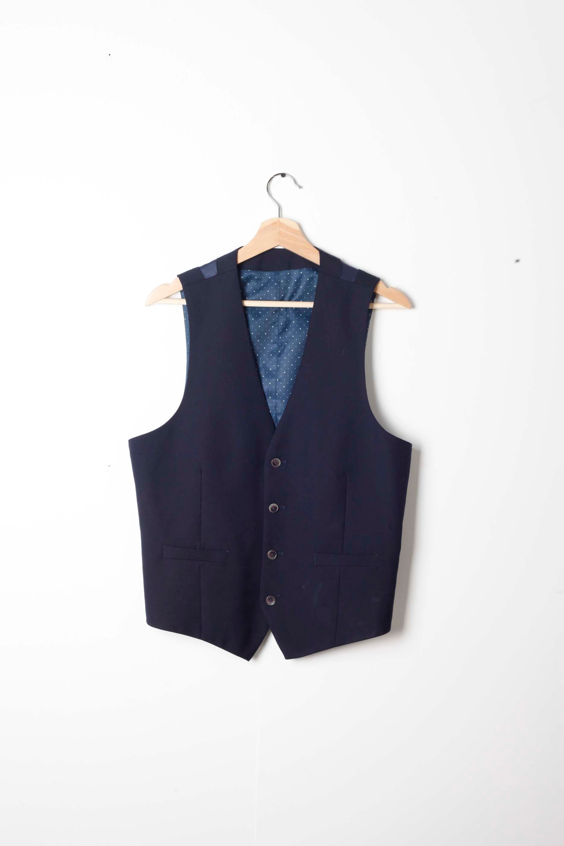Mens Navy 3 Piece Suit