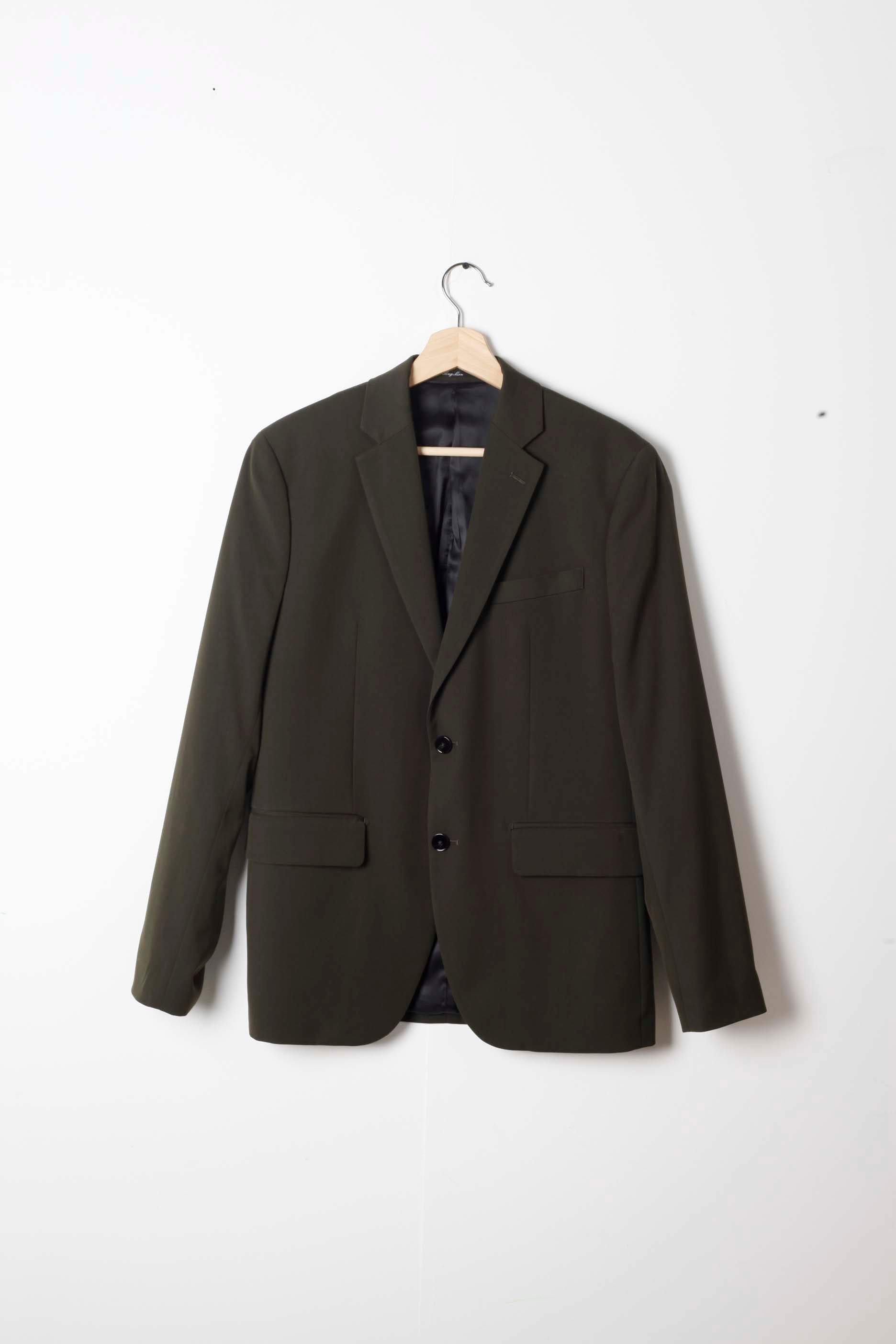 Mens Khaki Green Formal Suit