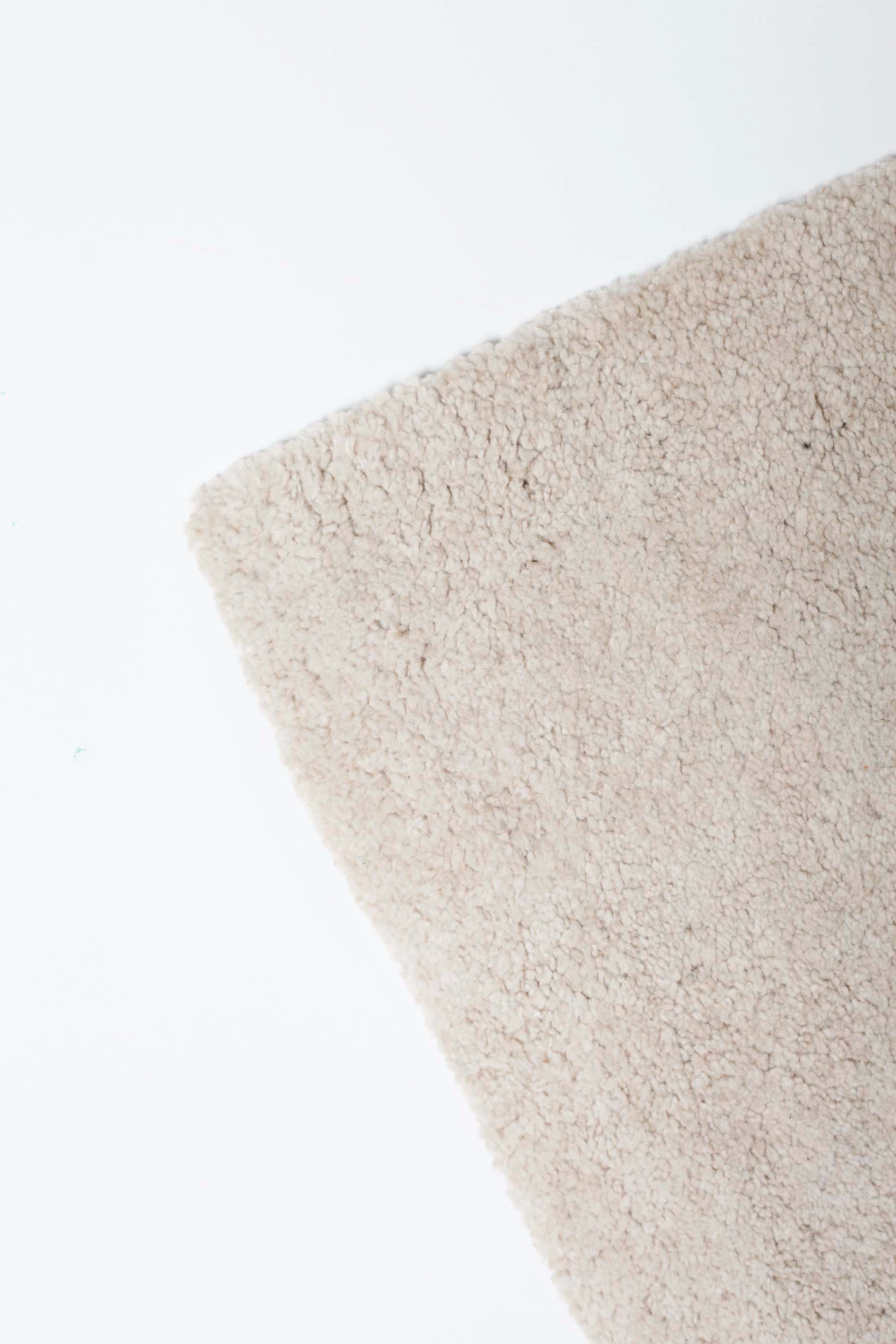 Large Off-White Low-Pile Rug