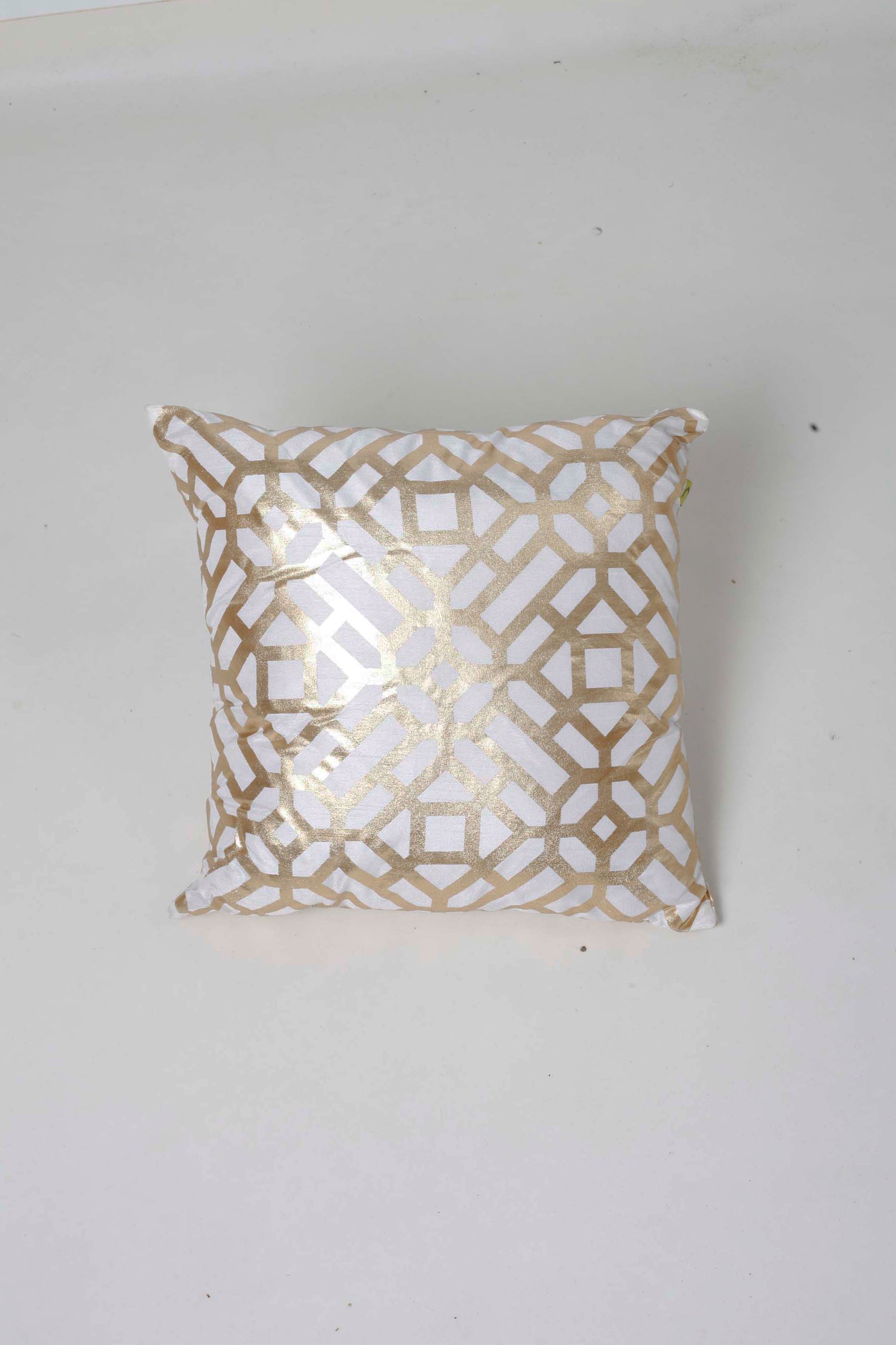 White & Gold Metallic Arabic Style Cushions