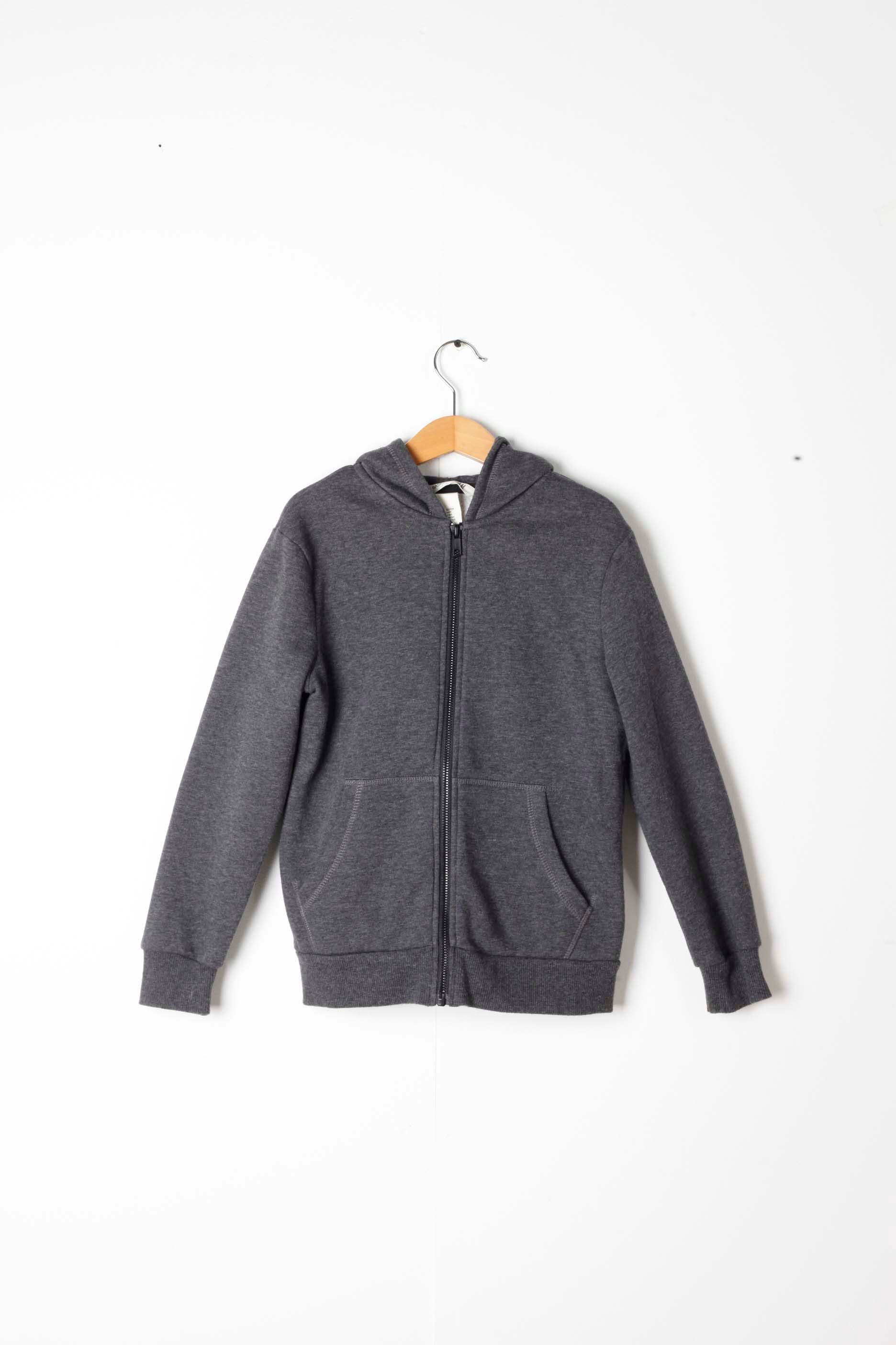 Kids Grey Hooded Top