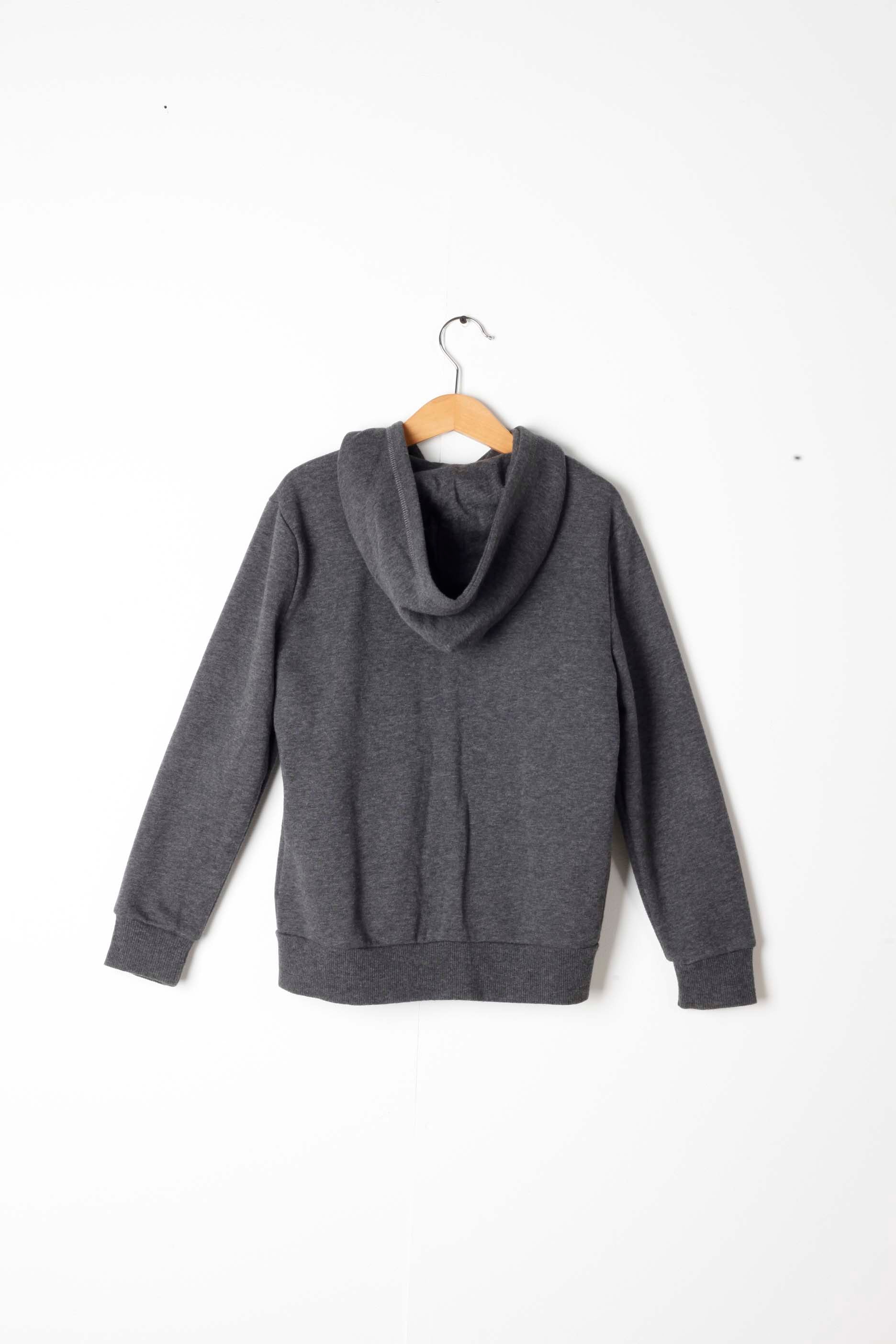 Kids Grey Hooded Top