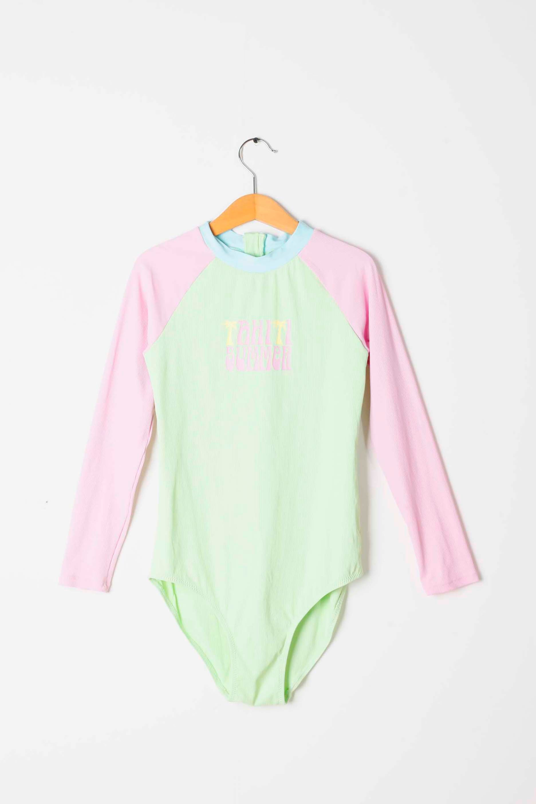 Girls Long-Sleeved Swimsuit (11-12Yrs/152cm)