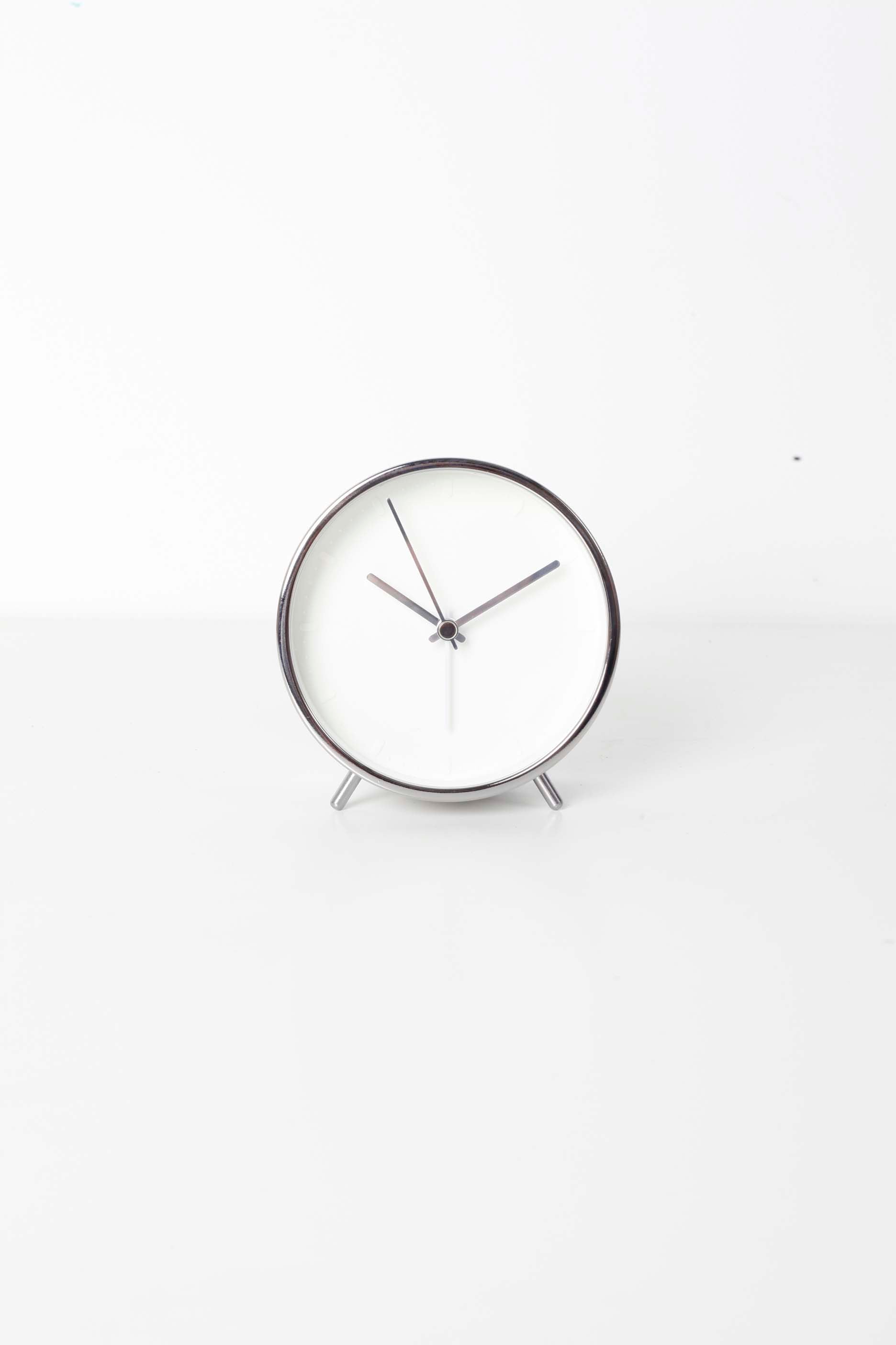 Silver Desk Clock