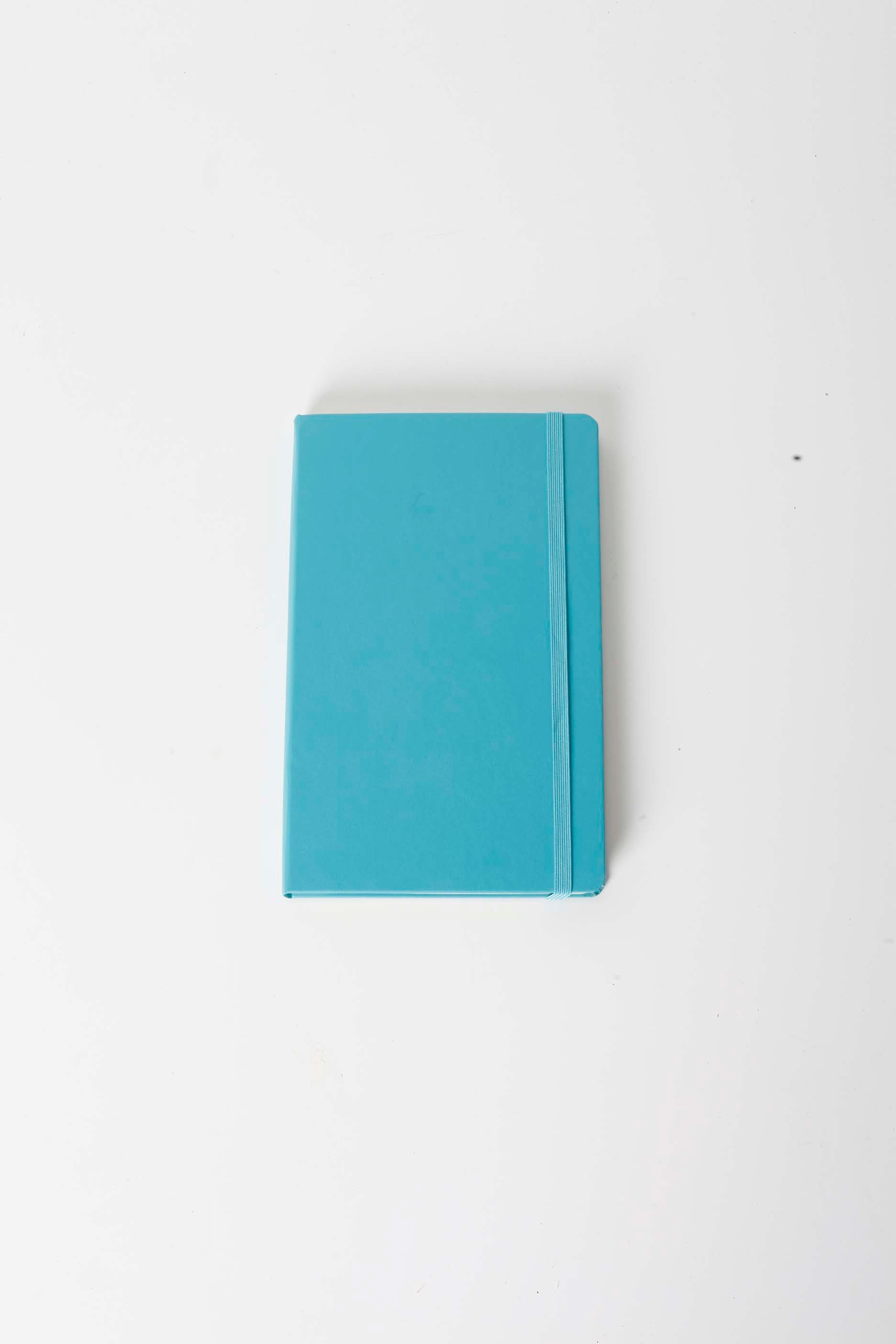 Blue Leather-Bound Notebook