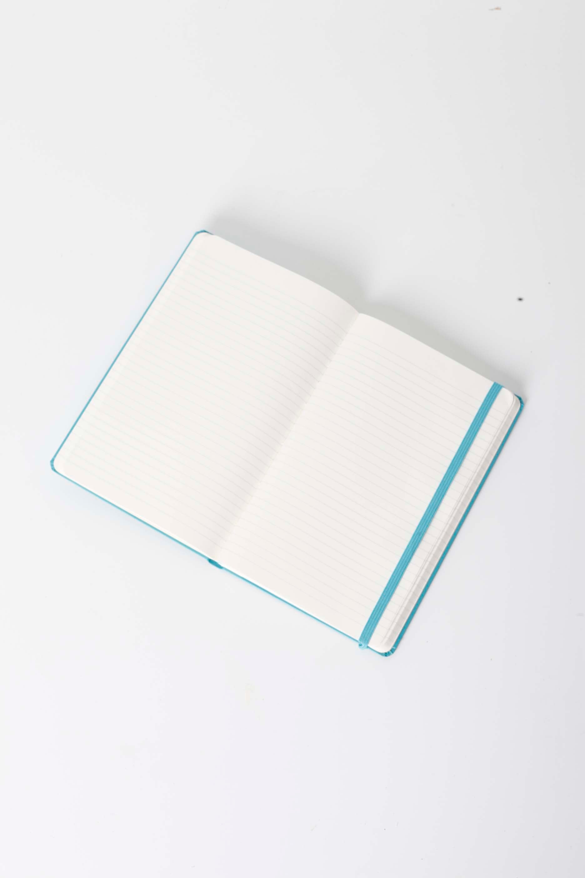 Blue Leather-Bound Notebook
