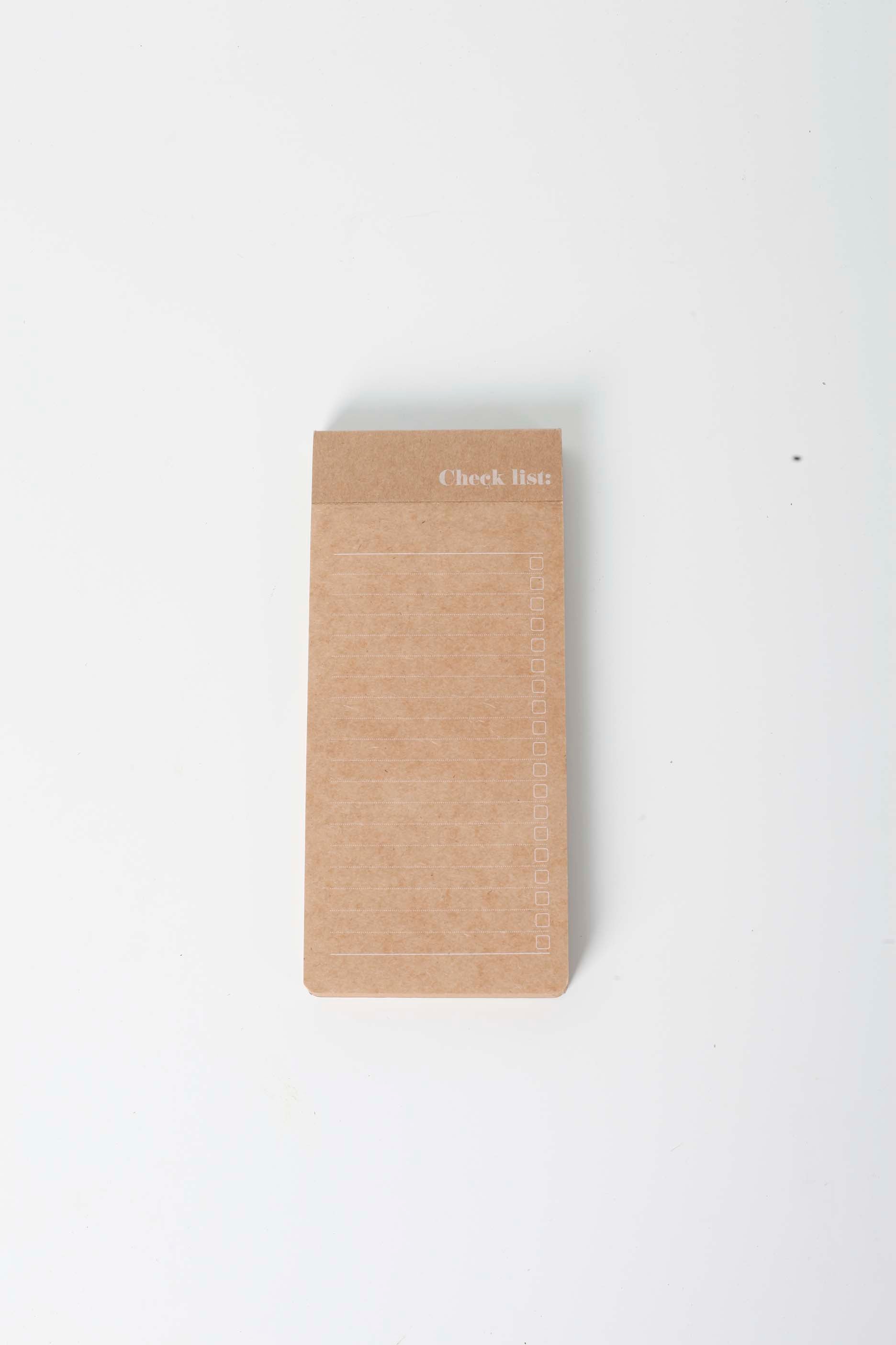 Brown Paper Check-List Pad