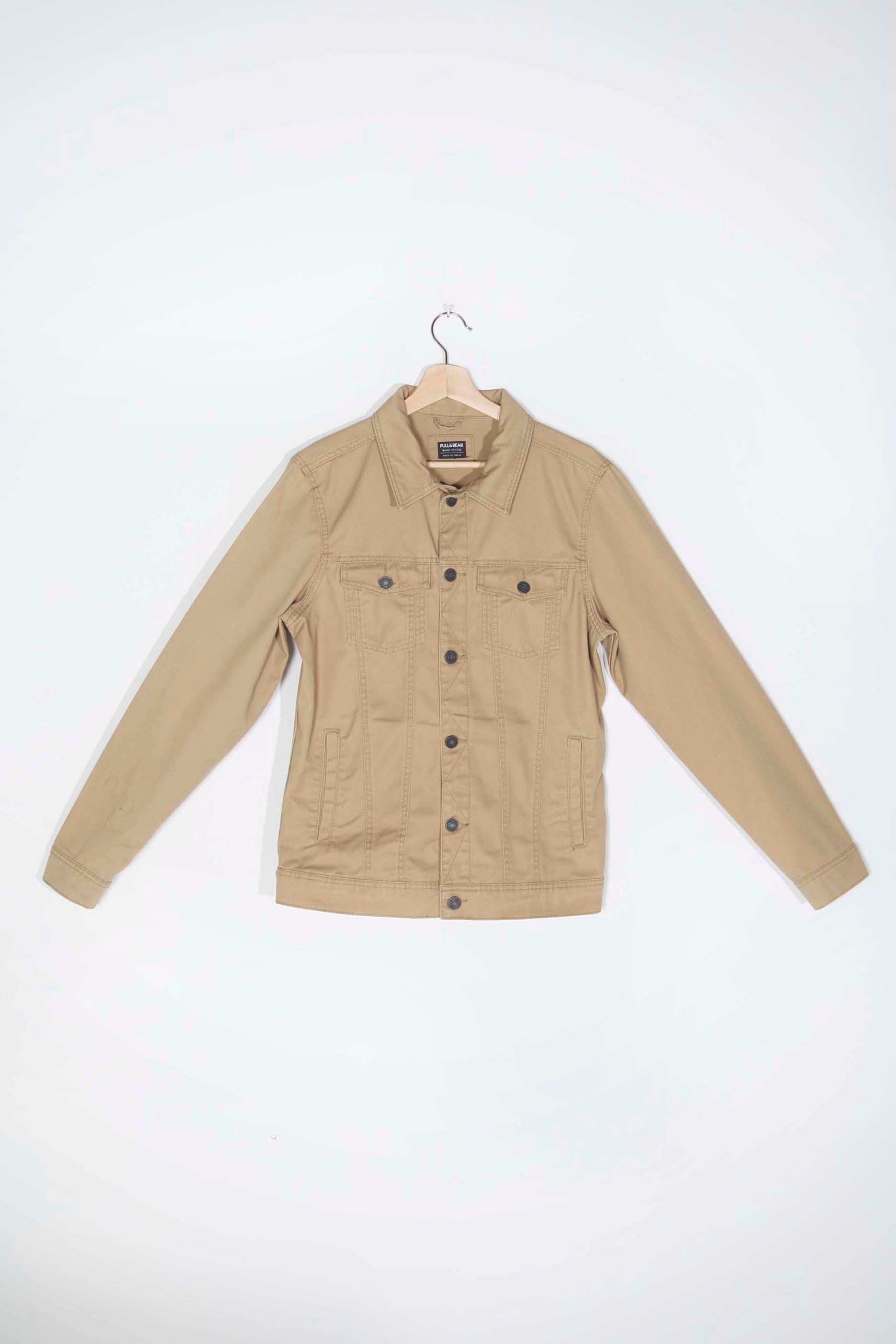 Men's Beige Shirt Jacket