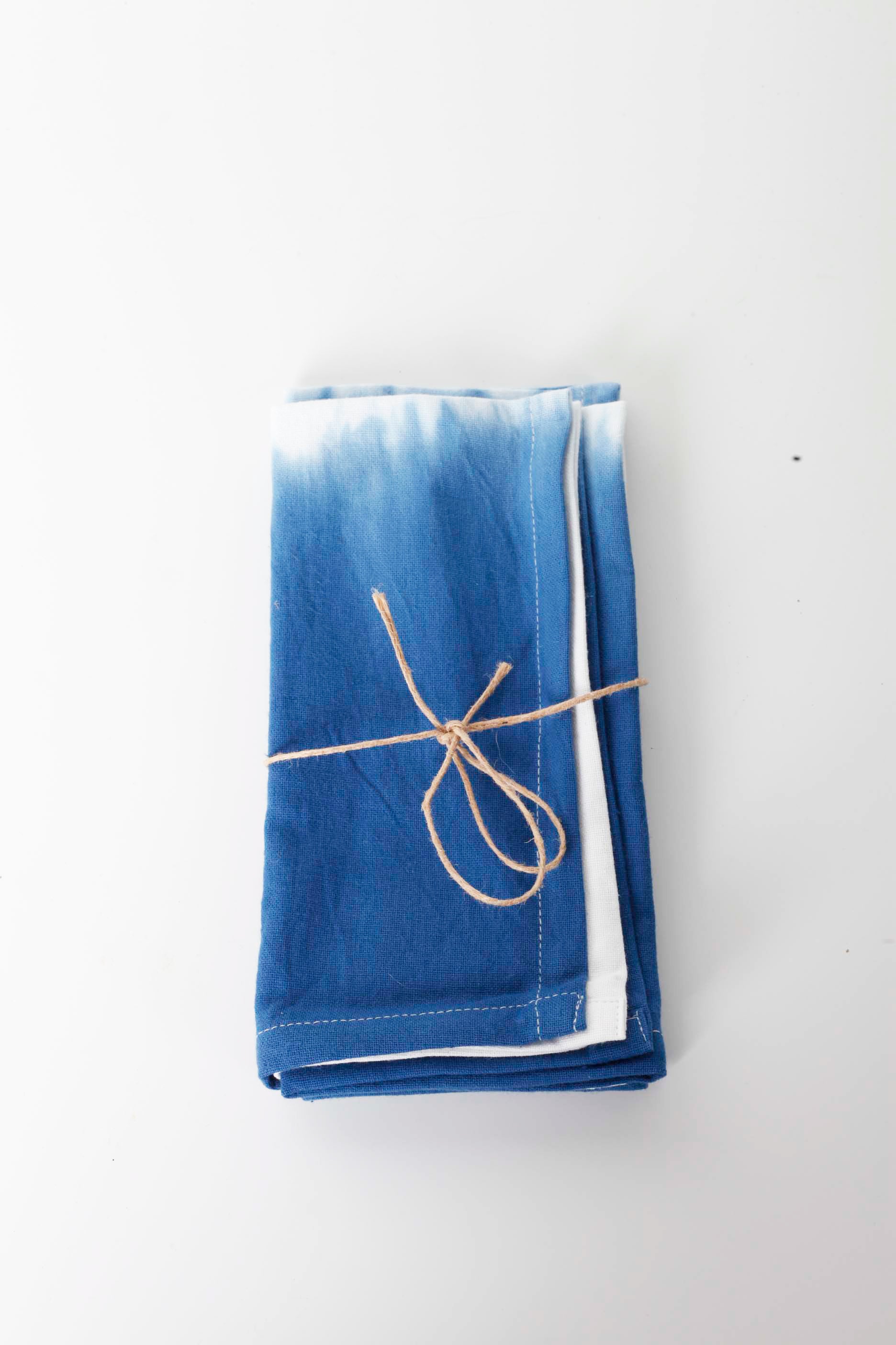 Blue & White Tie Dye Napkins