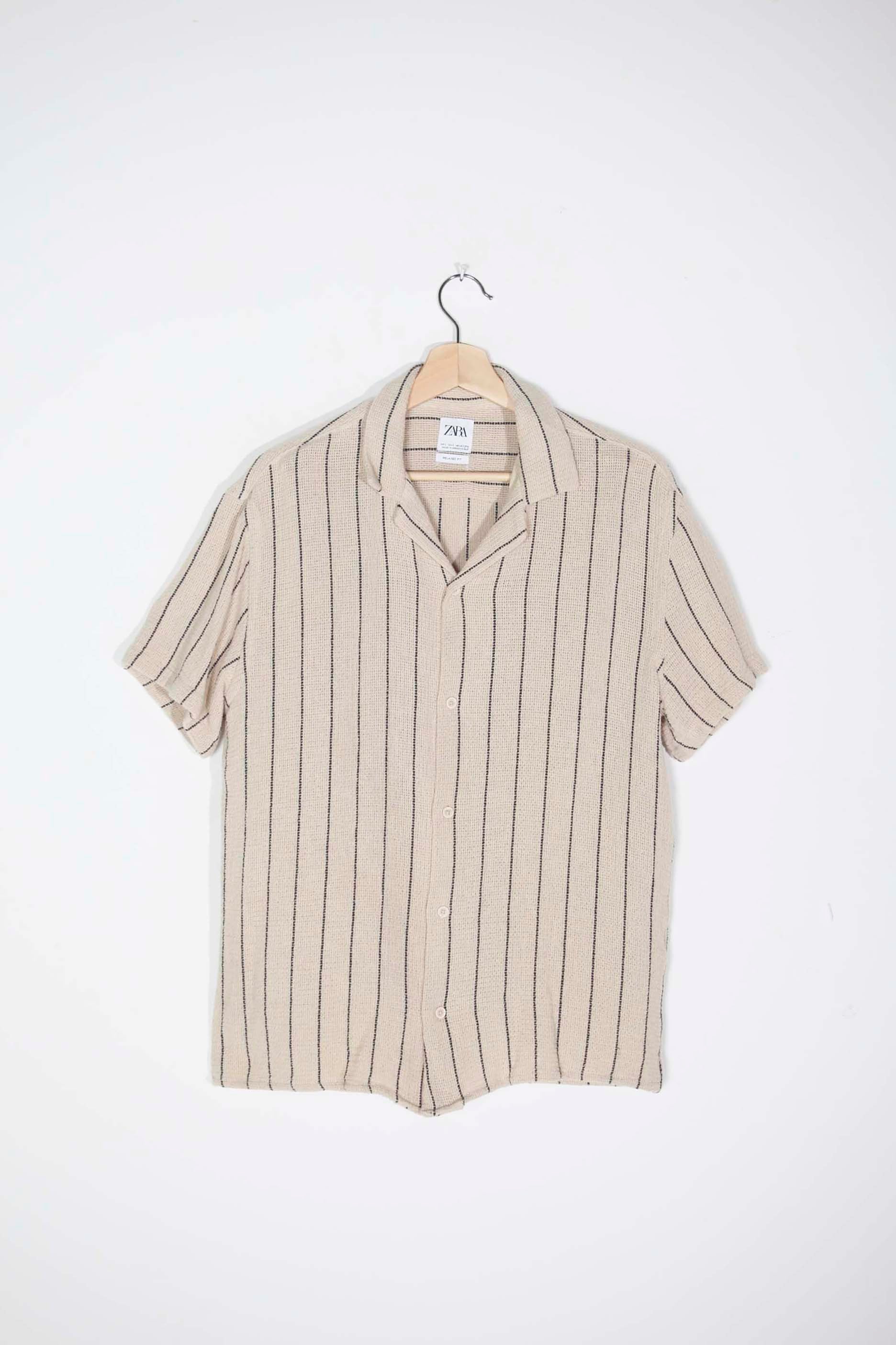 Men's Textured Striped Shirt