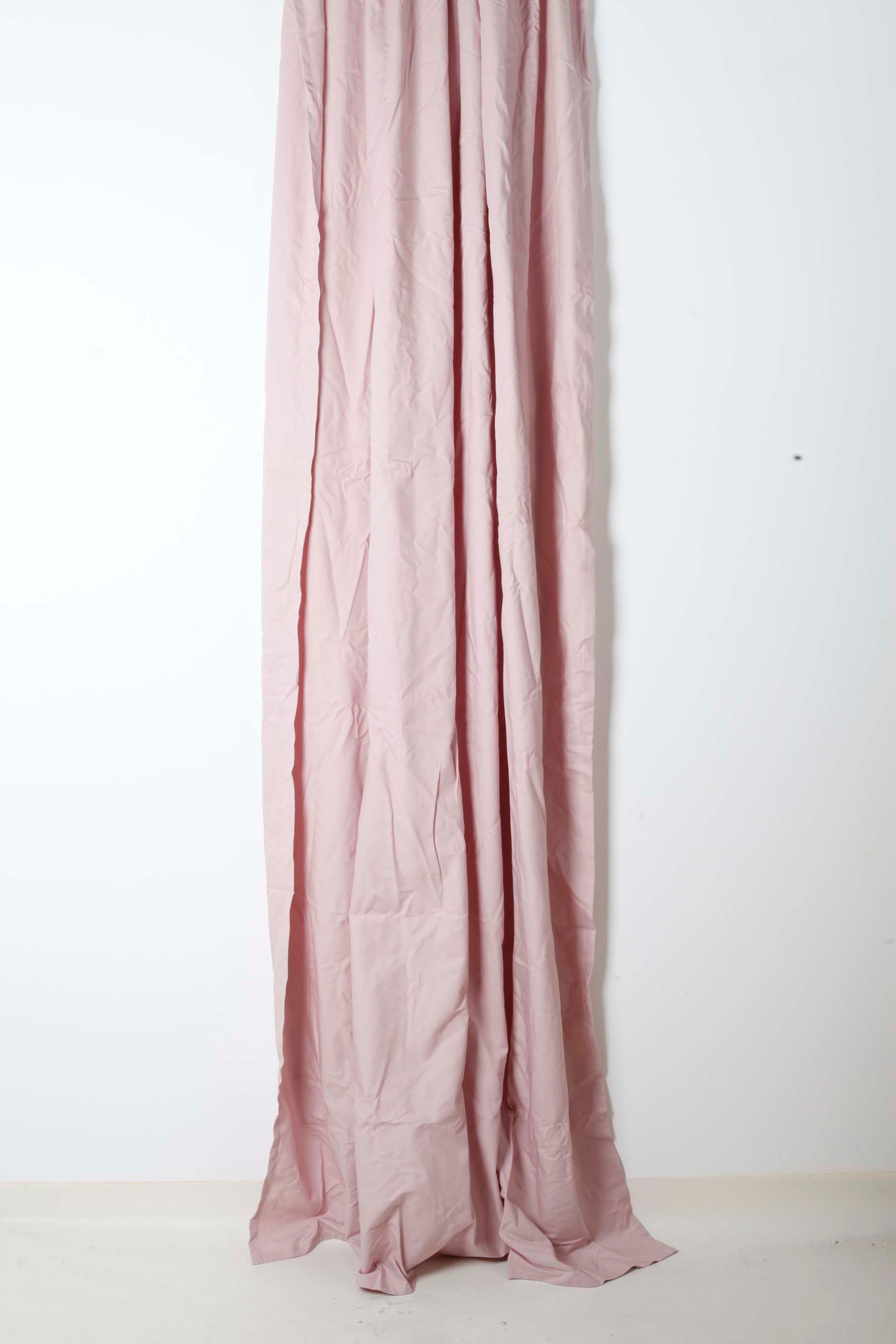 Pair of Light Pink Cotton Curtains