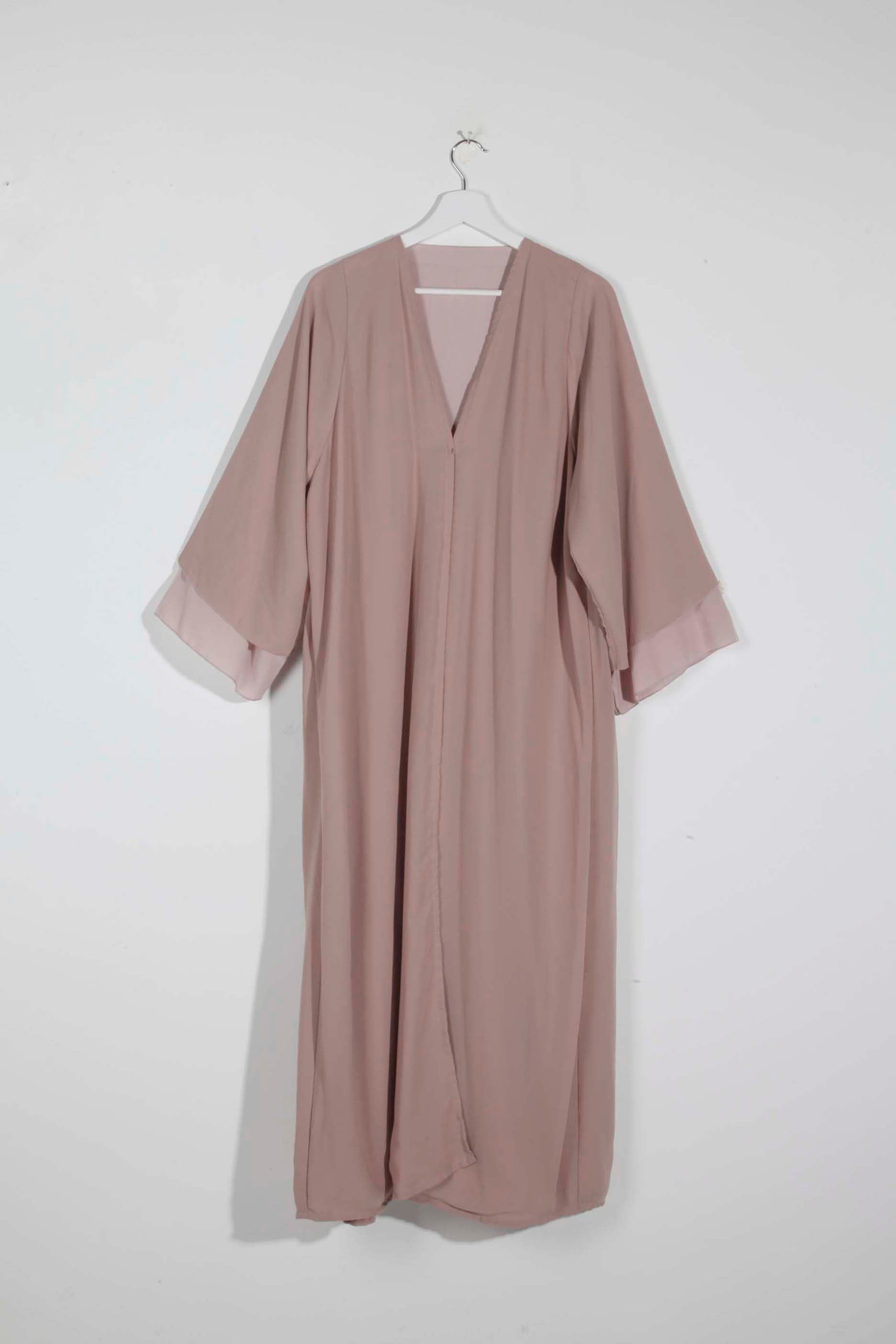 Pale pink abaya