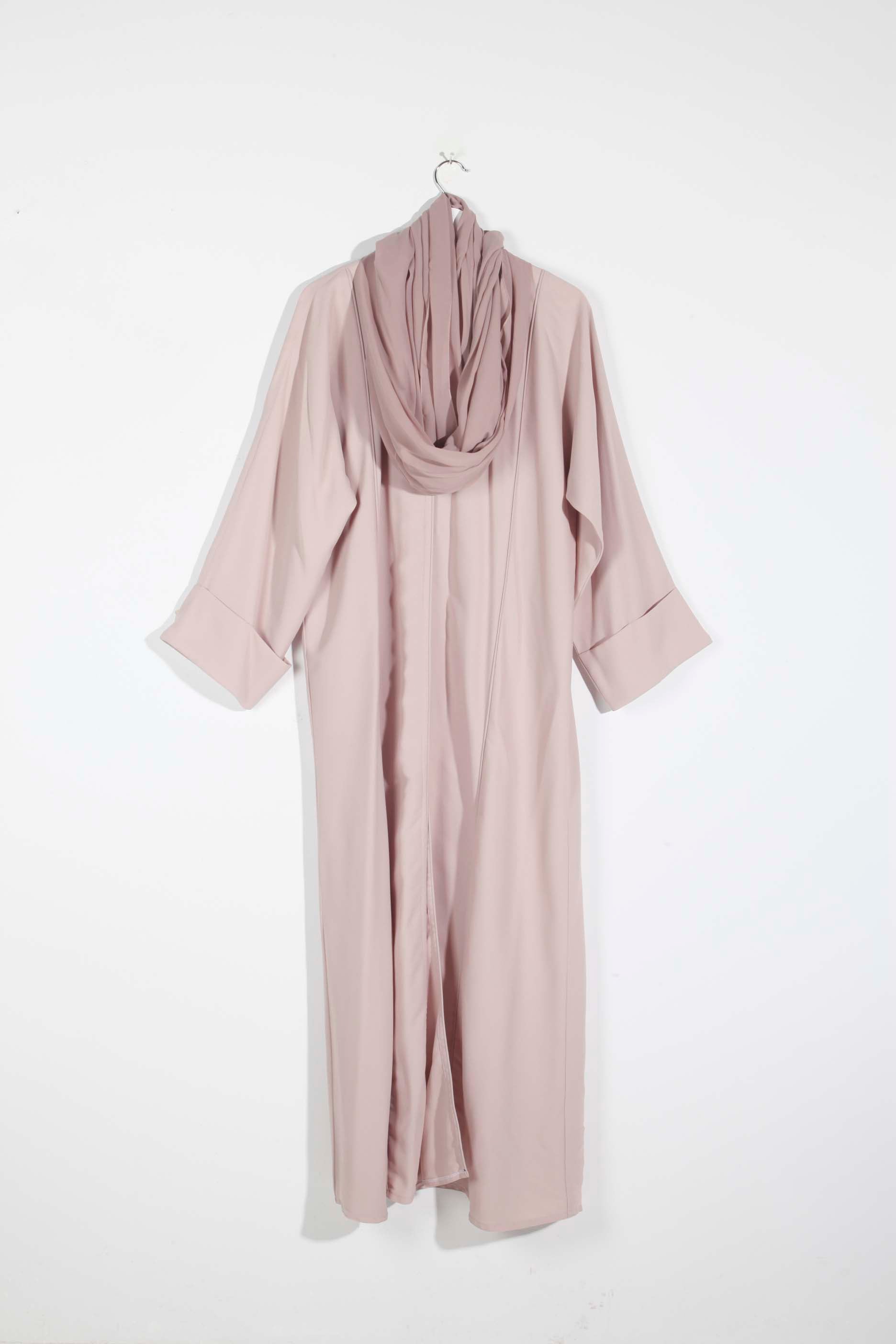 Pale pink abaya