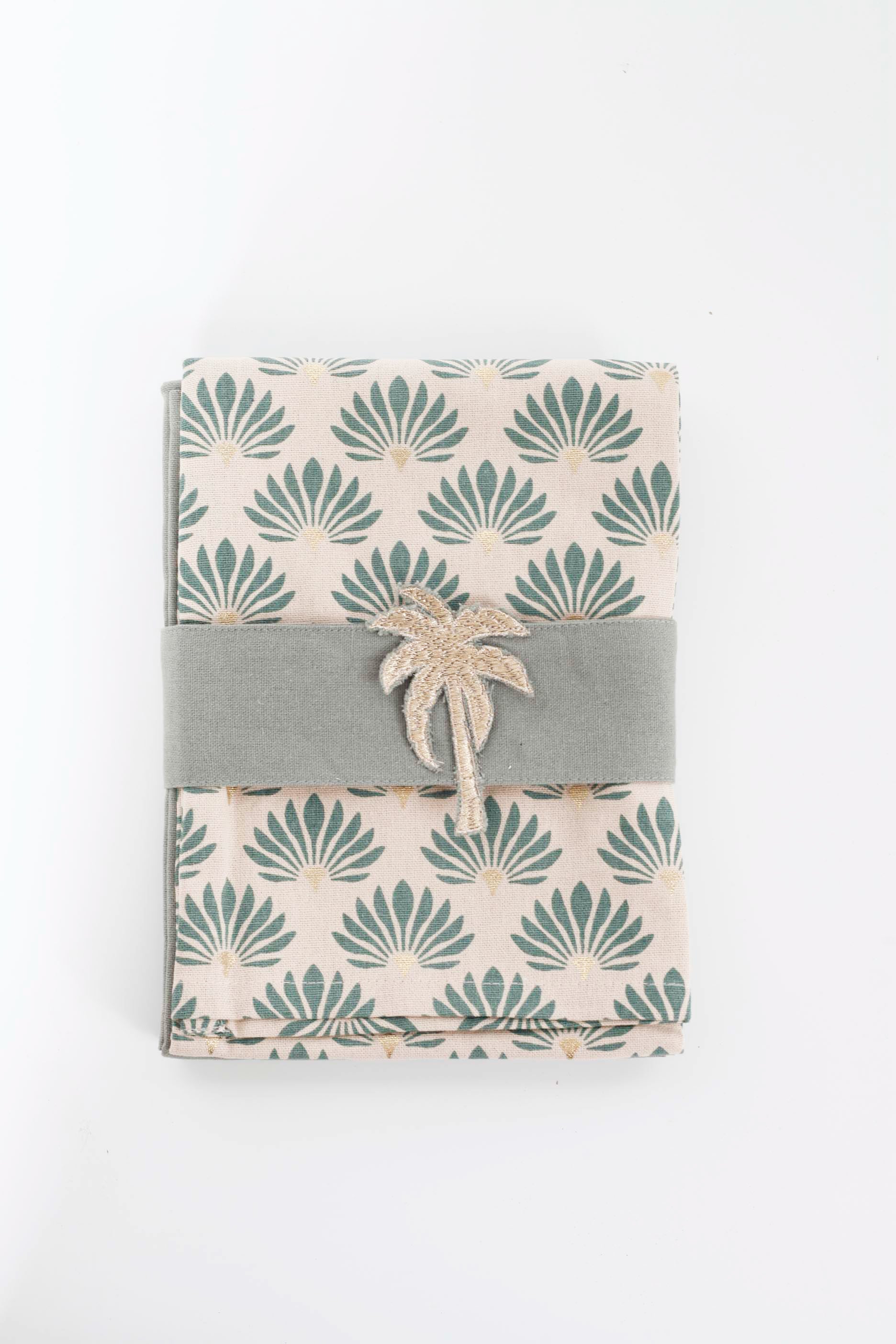Kitchen Towels with Palm Print - Pack of 3