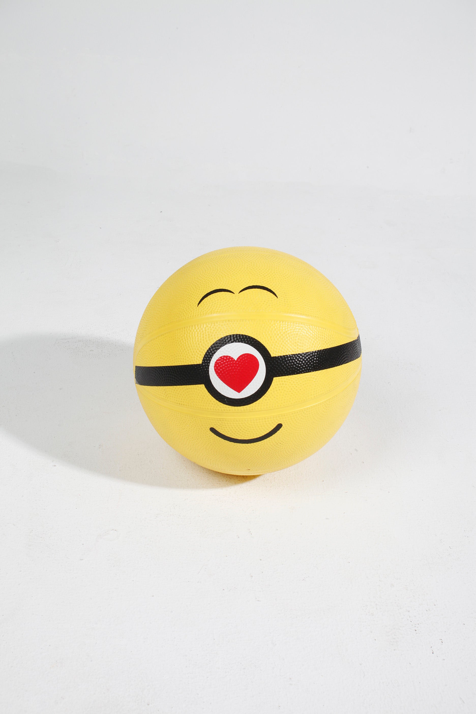 Yellow Basketball with Heart