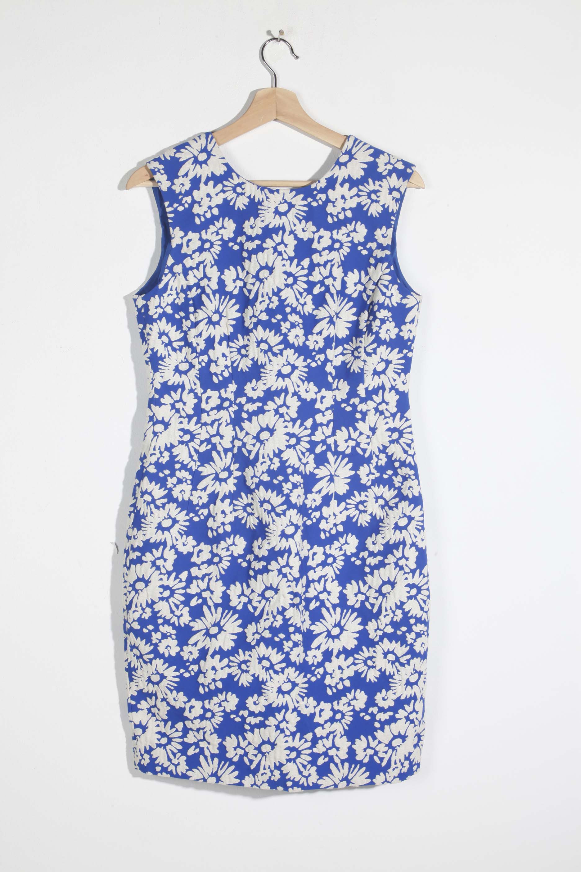 LK Bennett Blue Floral Shift Dress (Eu40)