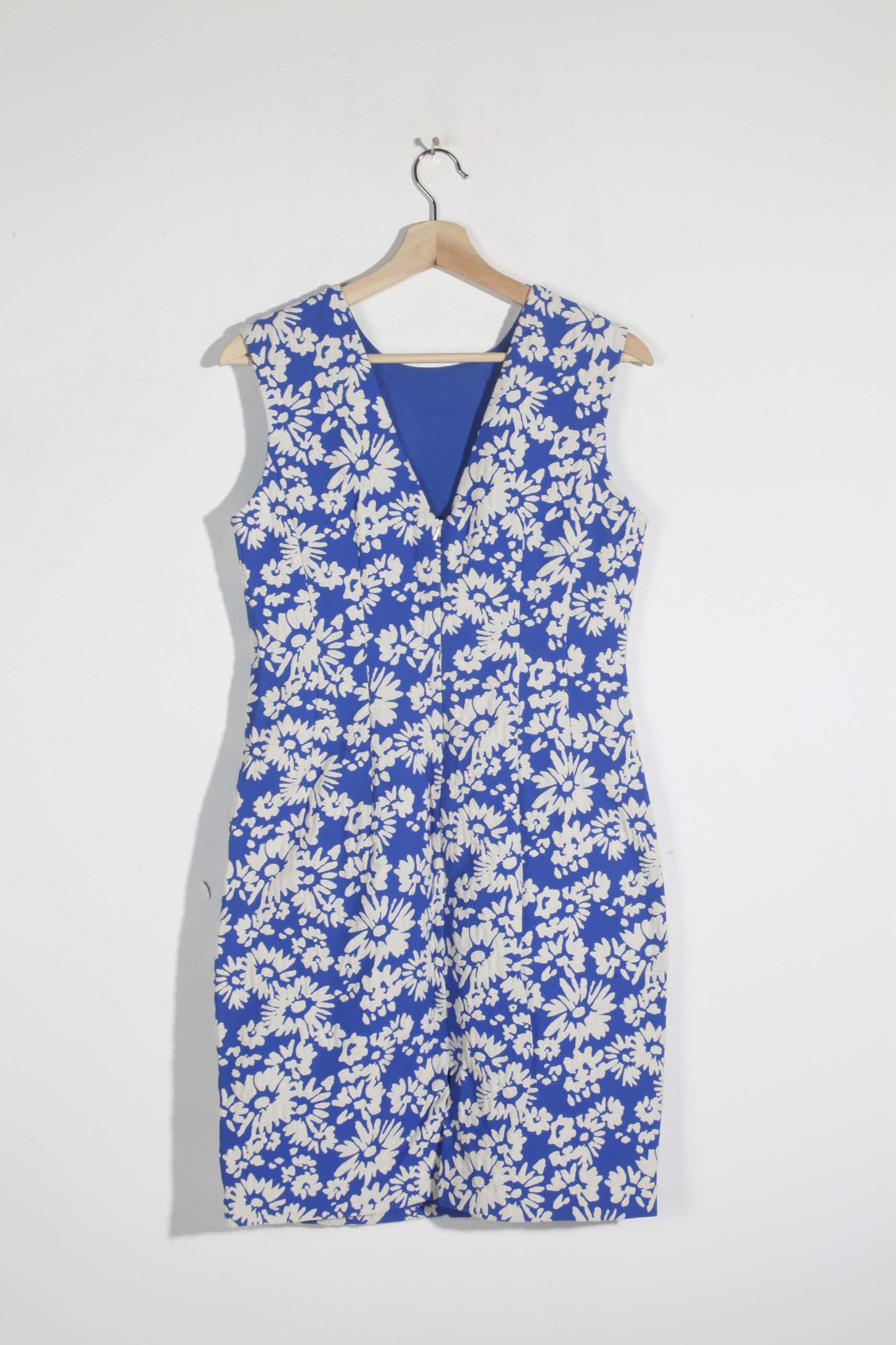 LK Bennett Blue Floral Shift Dress (Eu40)