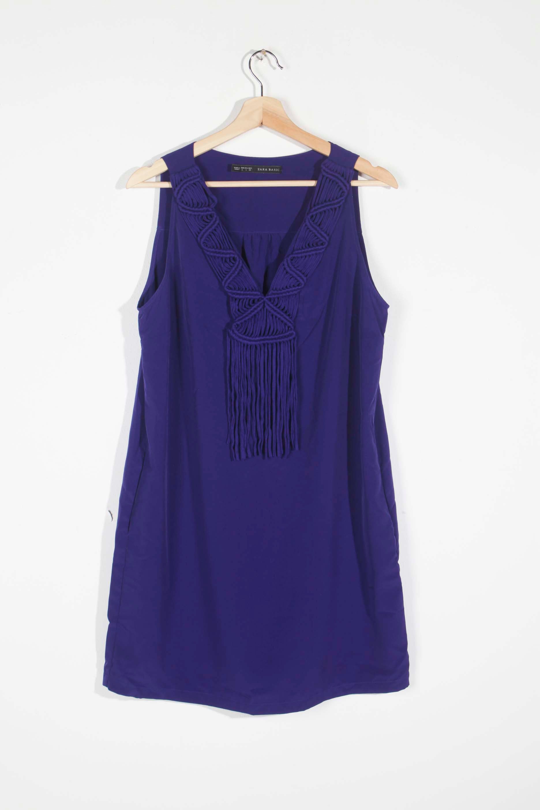 Zara Sleeveless Purple Dress (L)