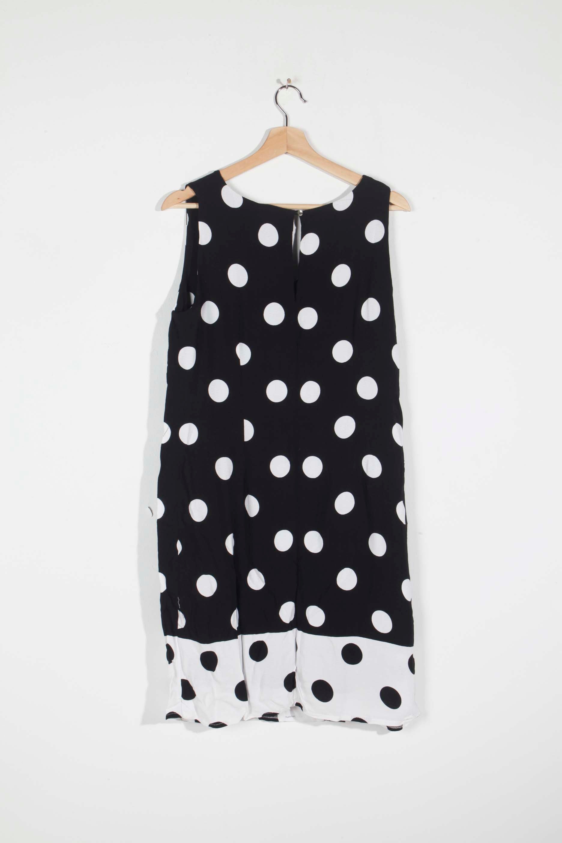 Black and White Polka Dot Dress (Eu38)