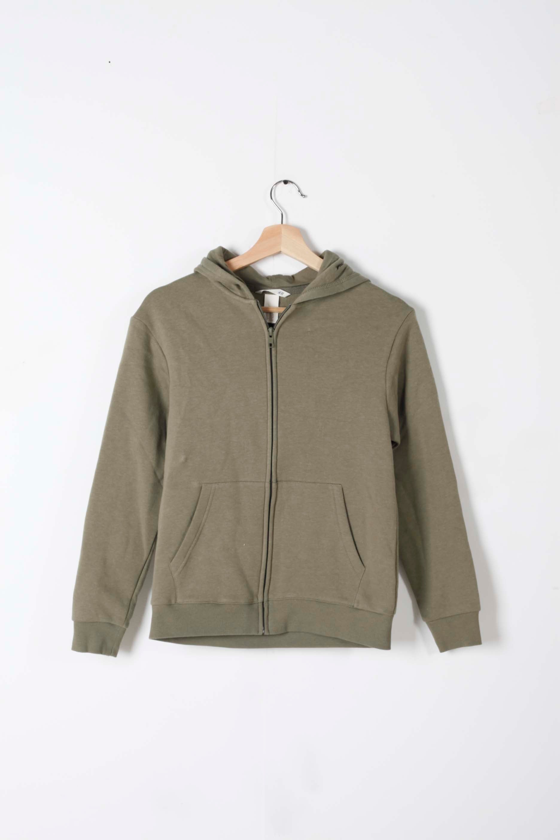 Kids Khaki Green Hoodie