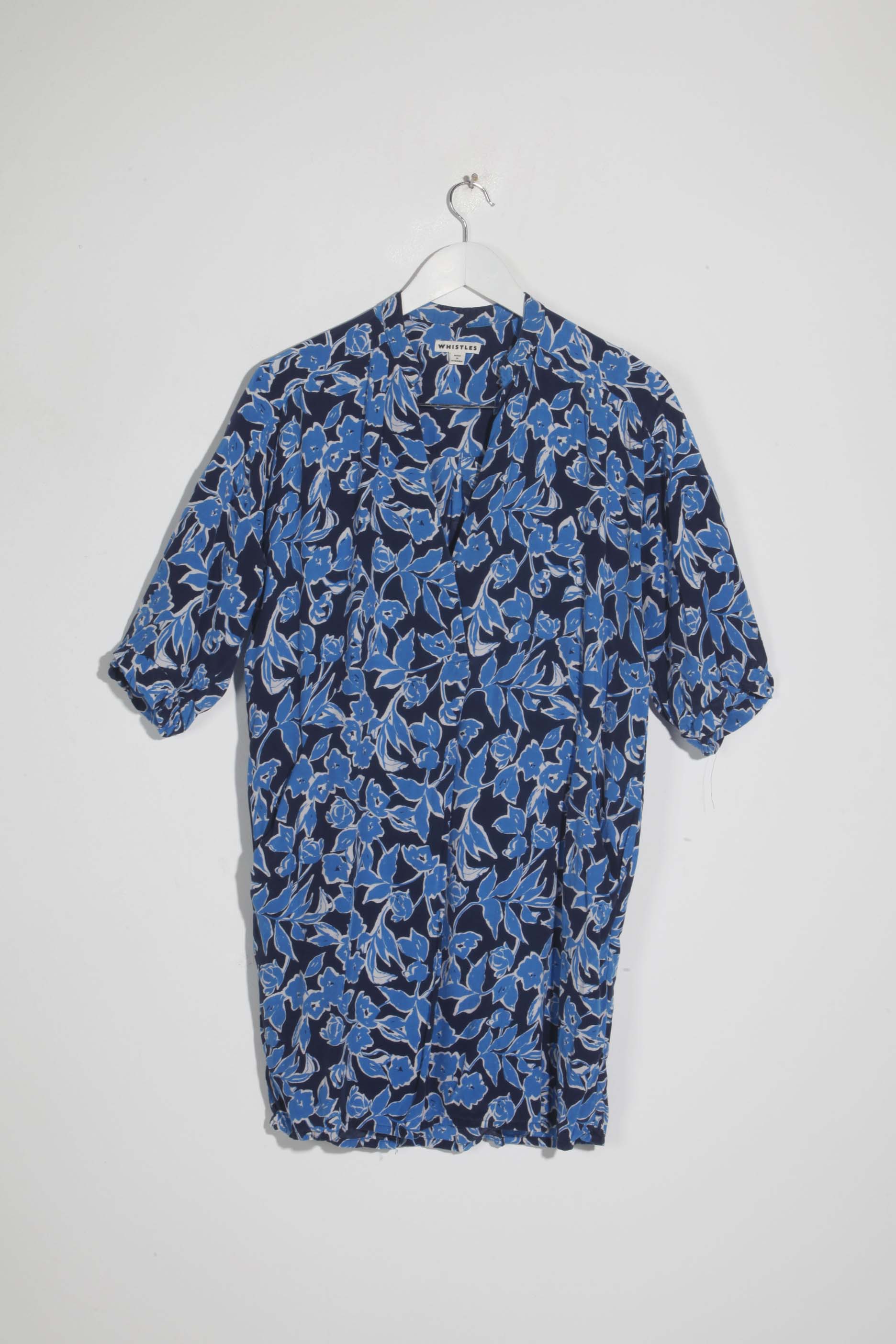 Whistles Blue Floral Dress (small/medium)