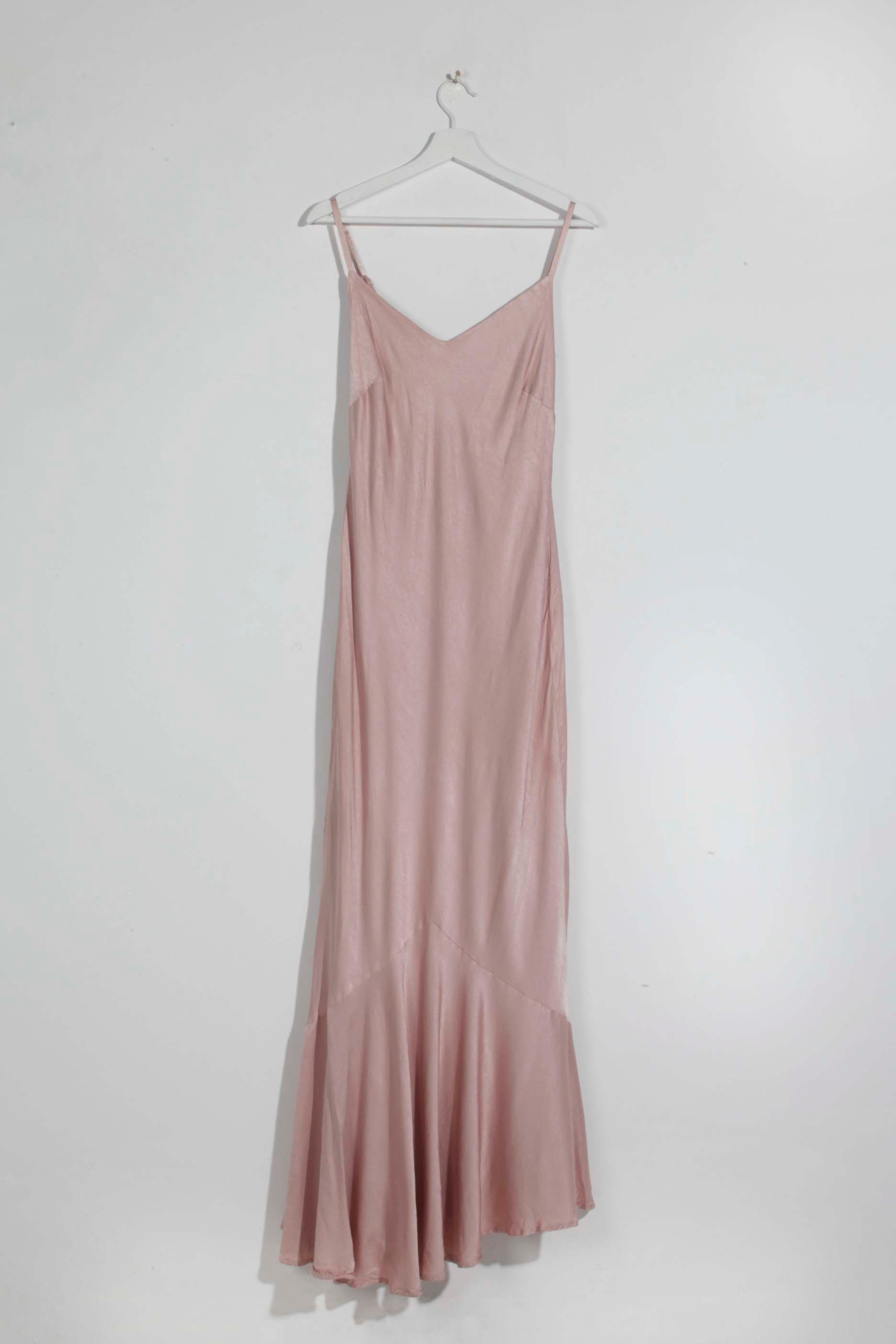 Ghost Pink Satin Crepe Dress
