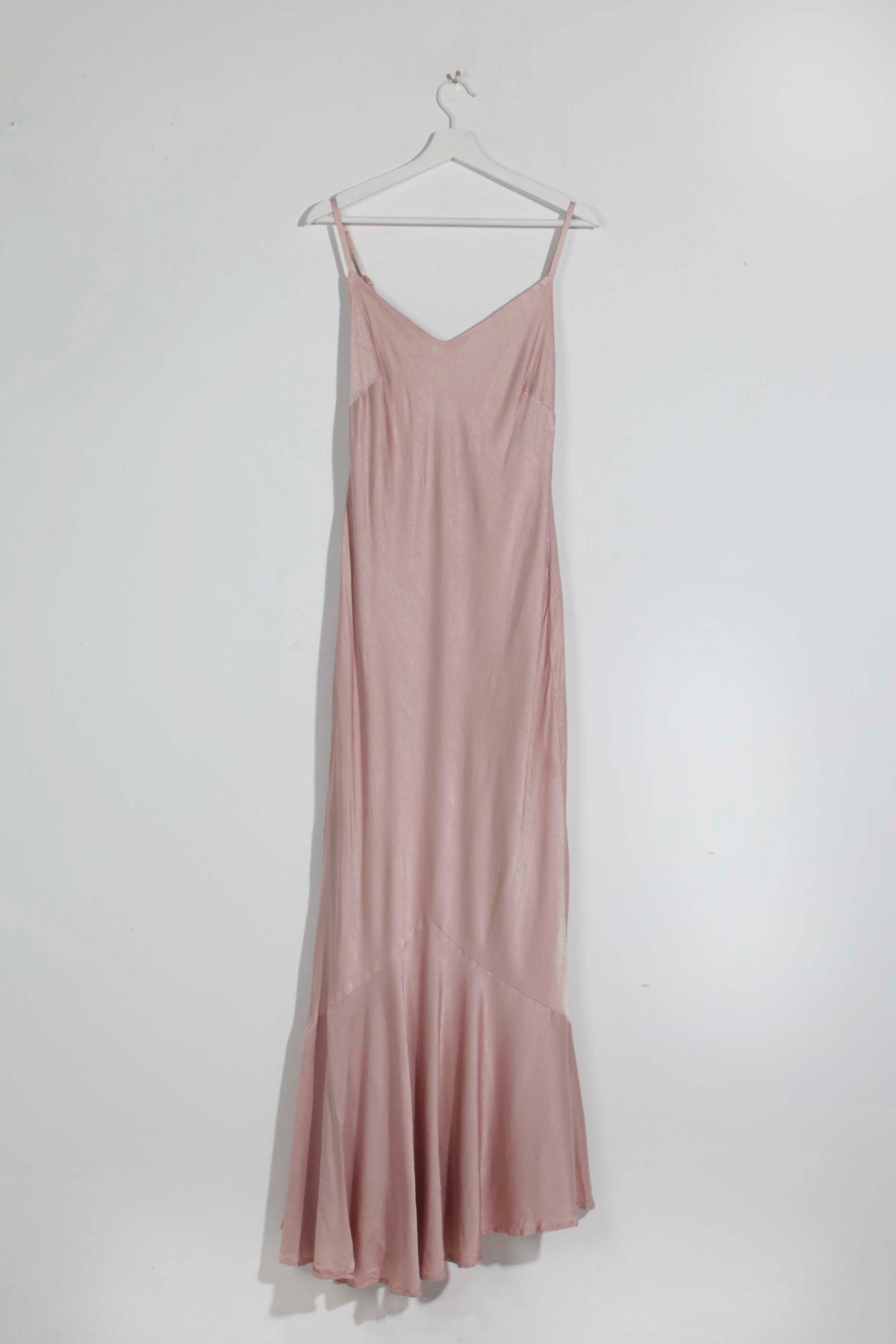 Ghost Pink Satin Crepe Dress