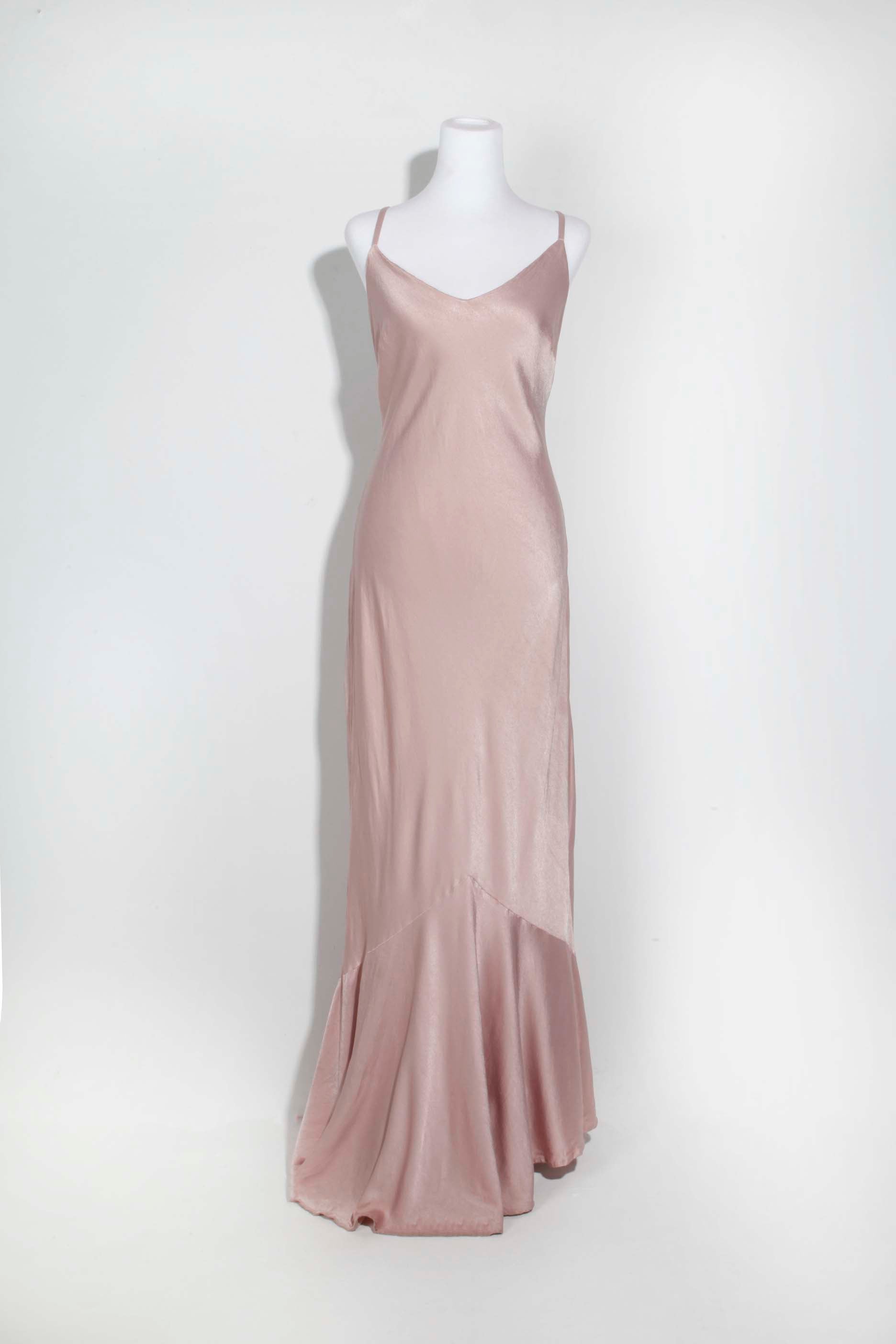 Ghost Pink Satin Crepe Dress