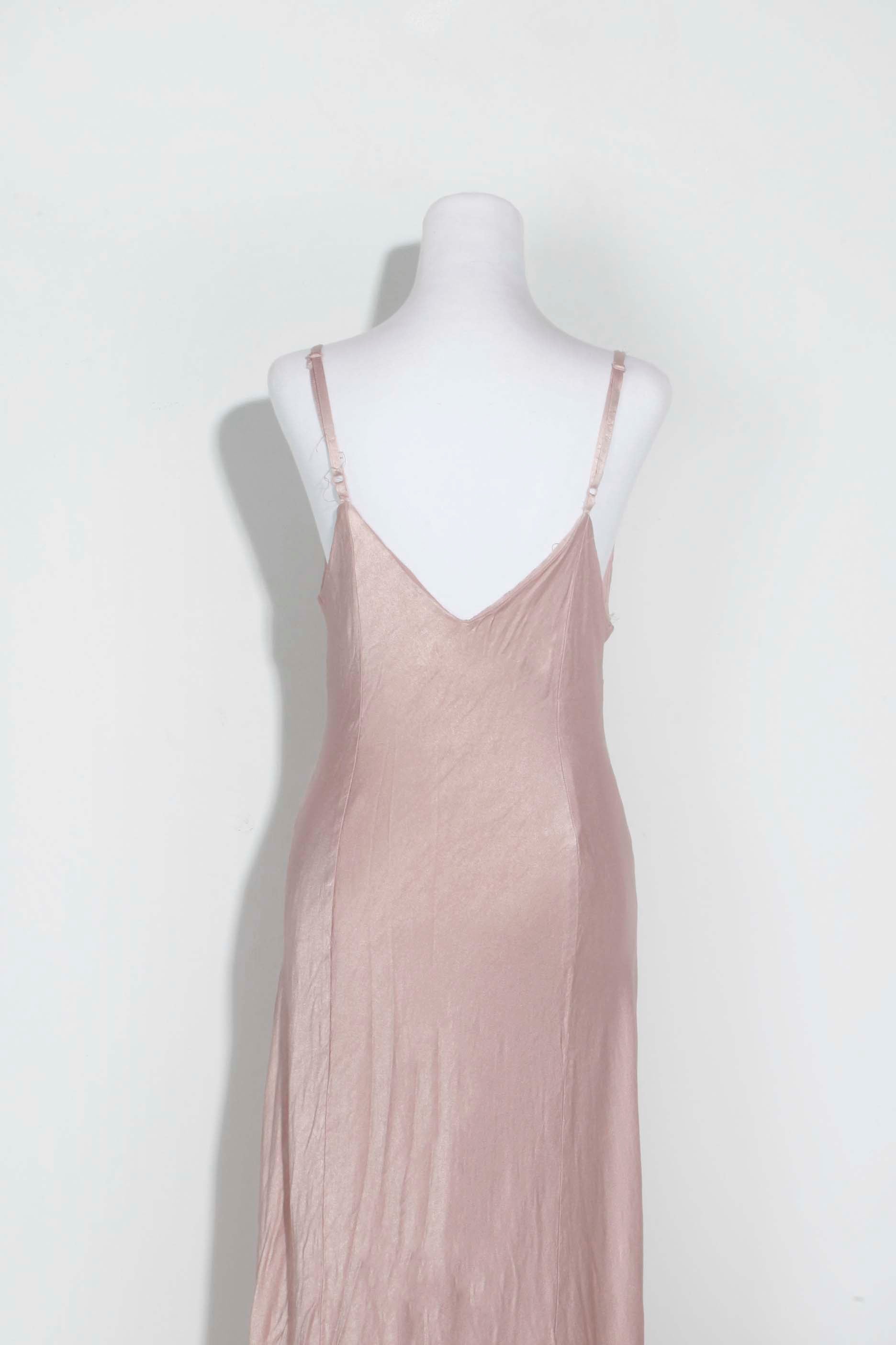 Ghost Pink Satin Crepe Dress