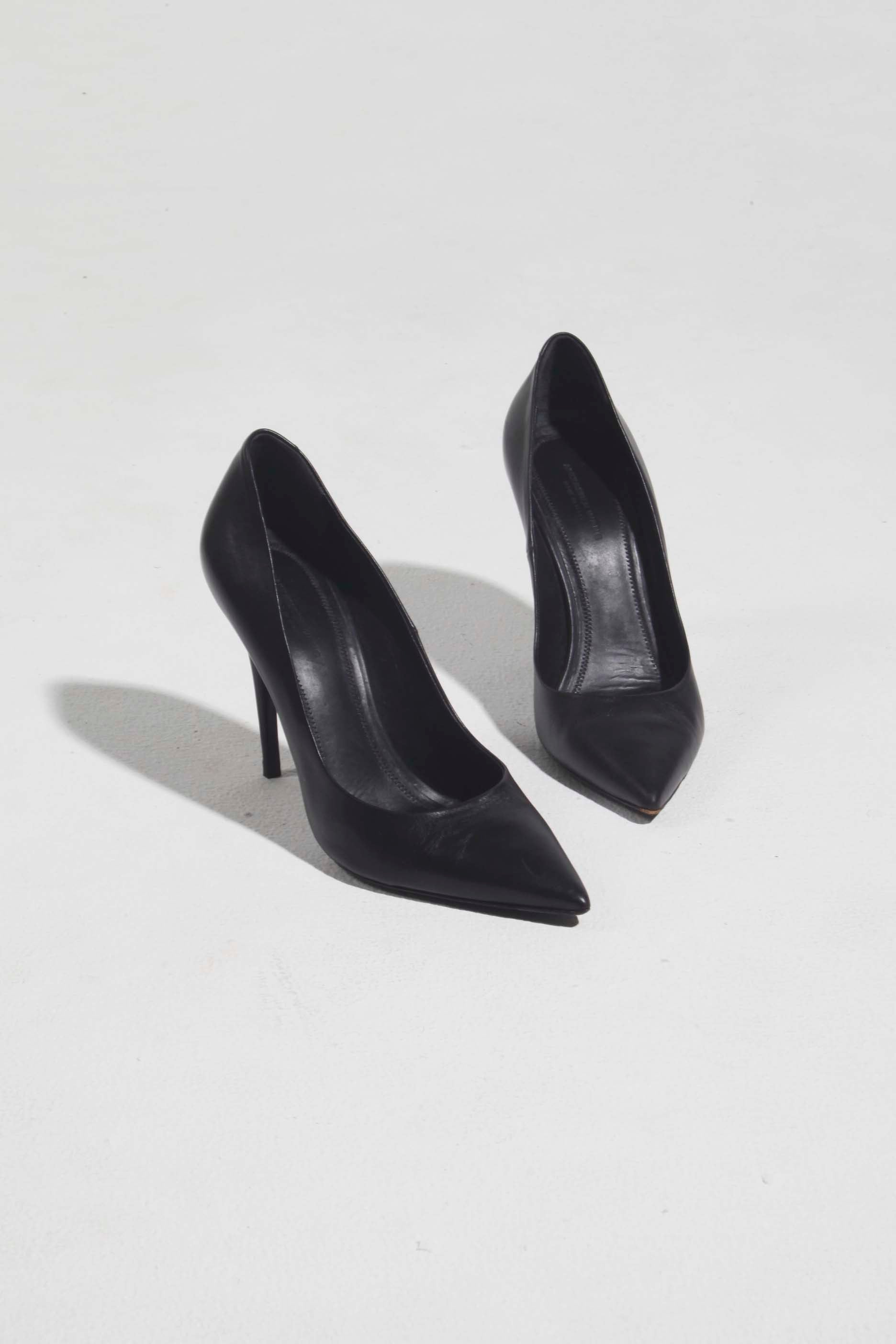 Black Alexander Wang Stiletto Point Heels