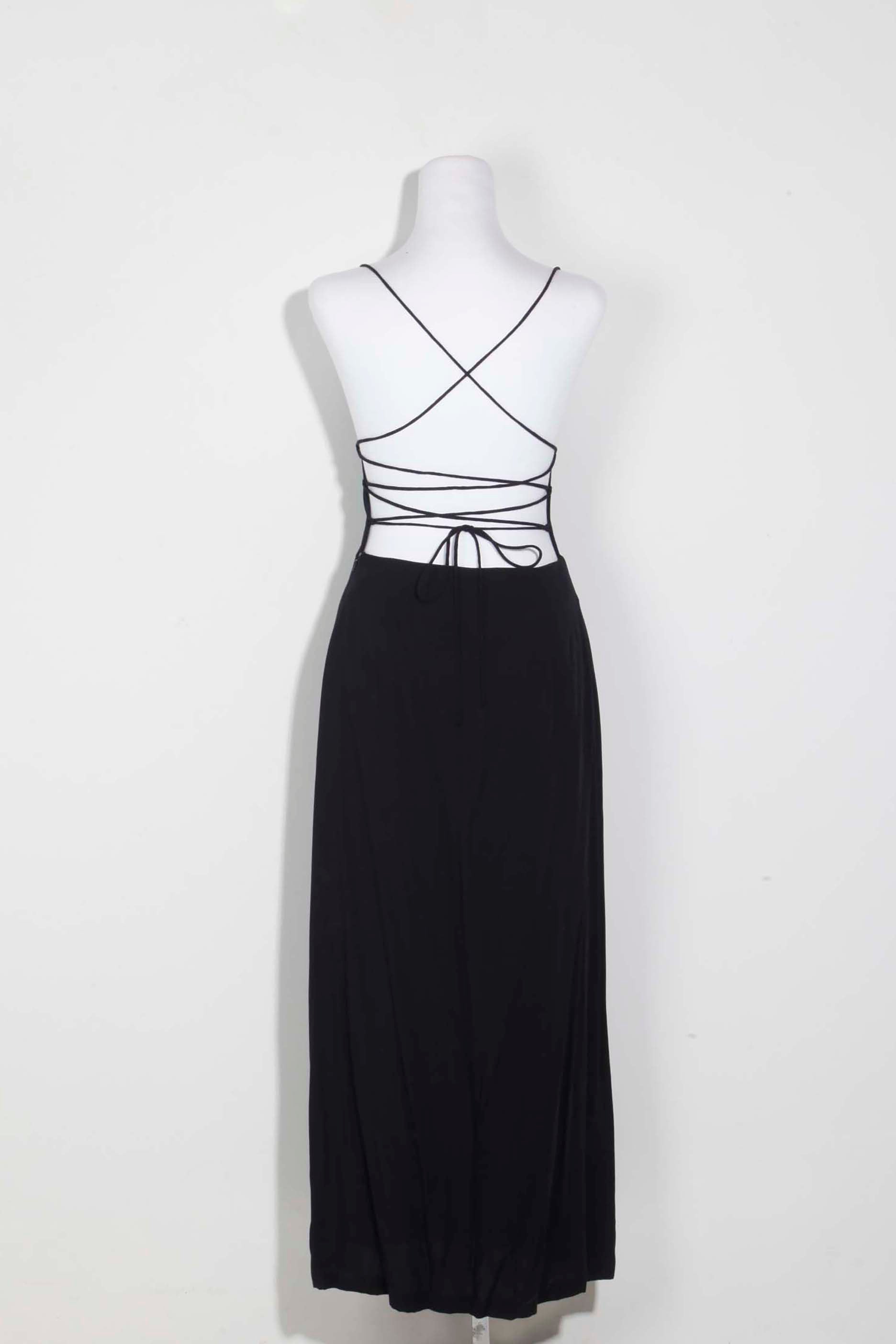Black Open-Back Dress (Xsmall)