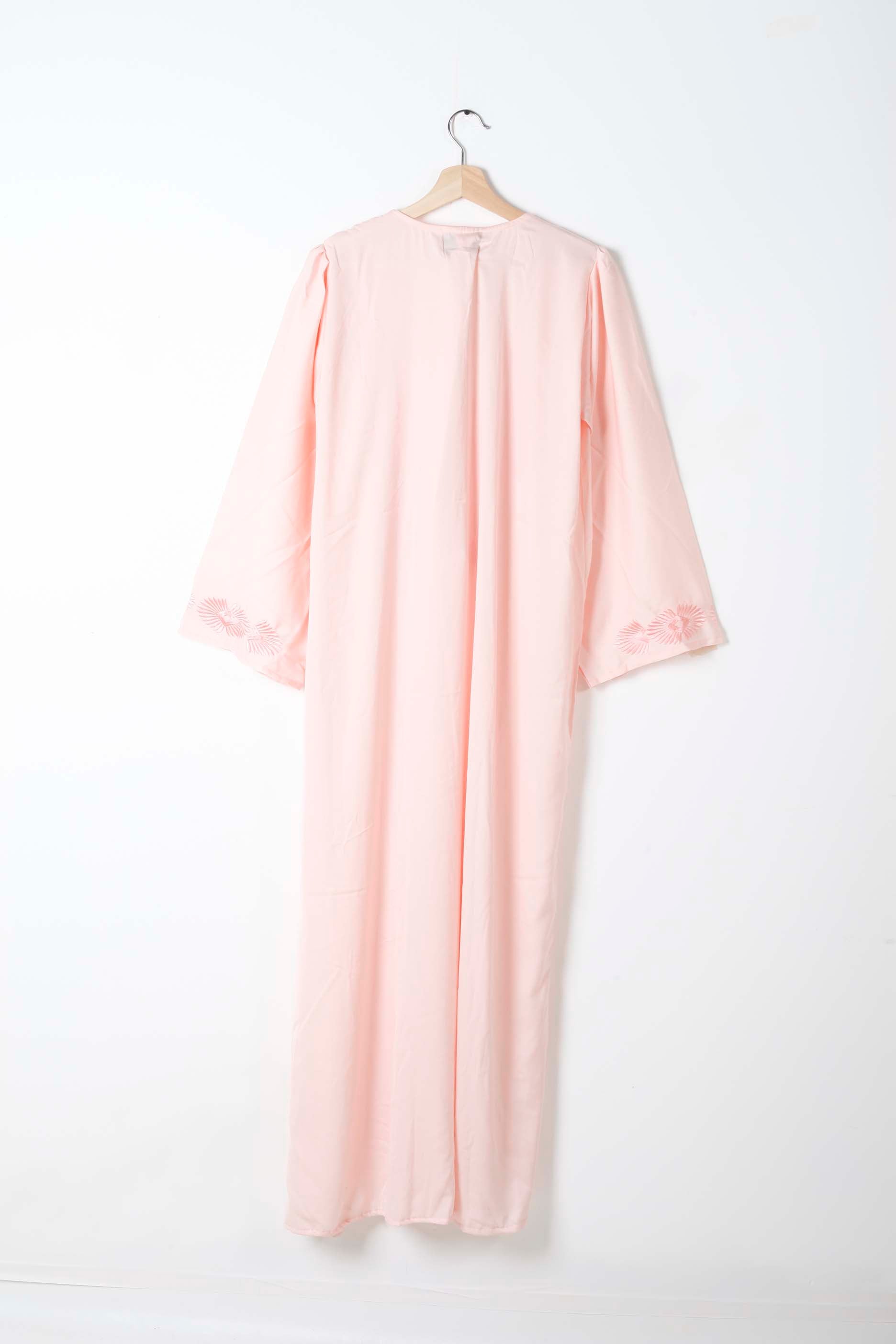 Pink Jalabiya with Embroidery