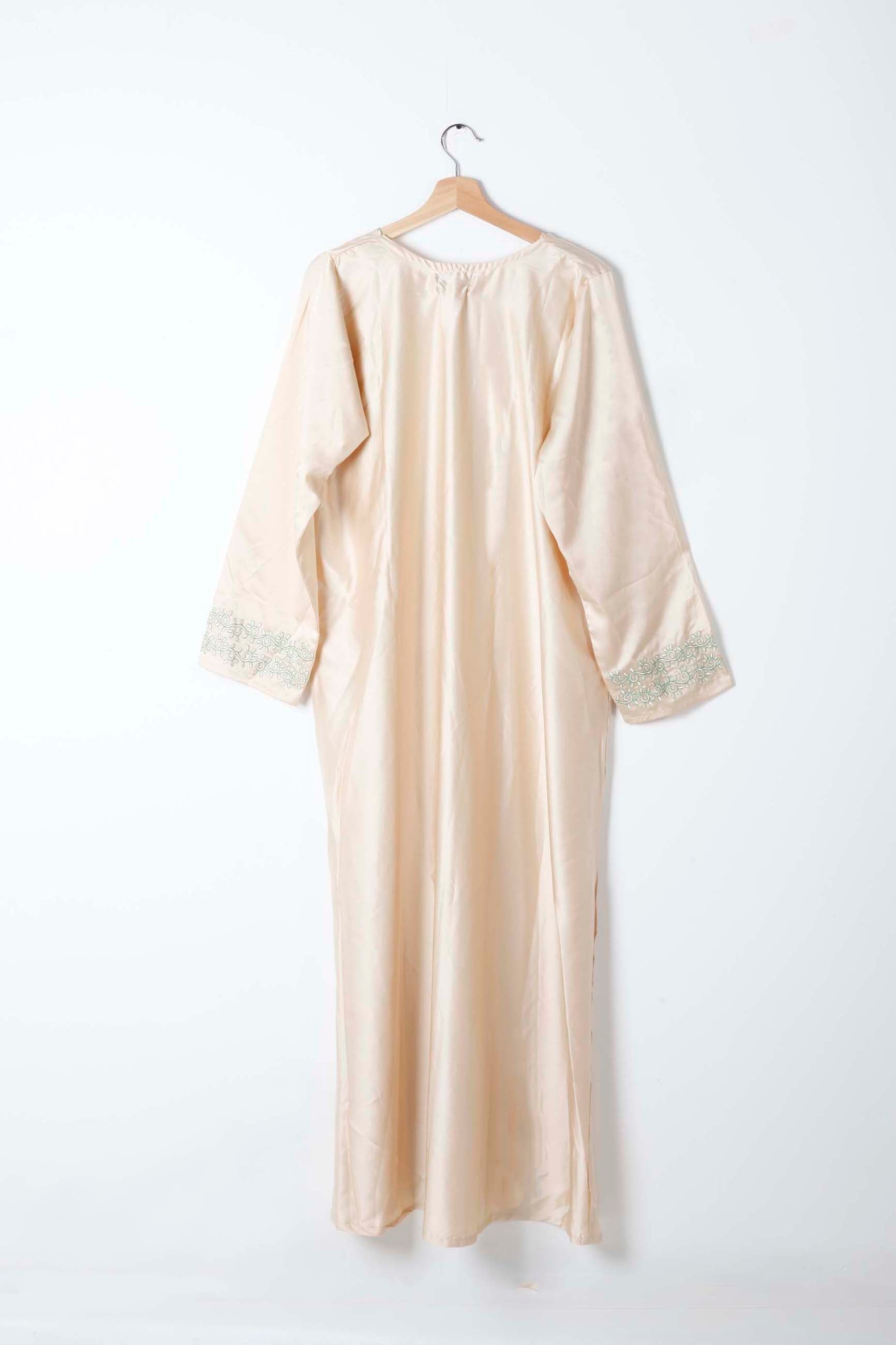 Cream Jalabiya with Embroidery