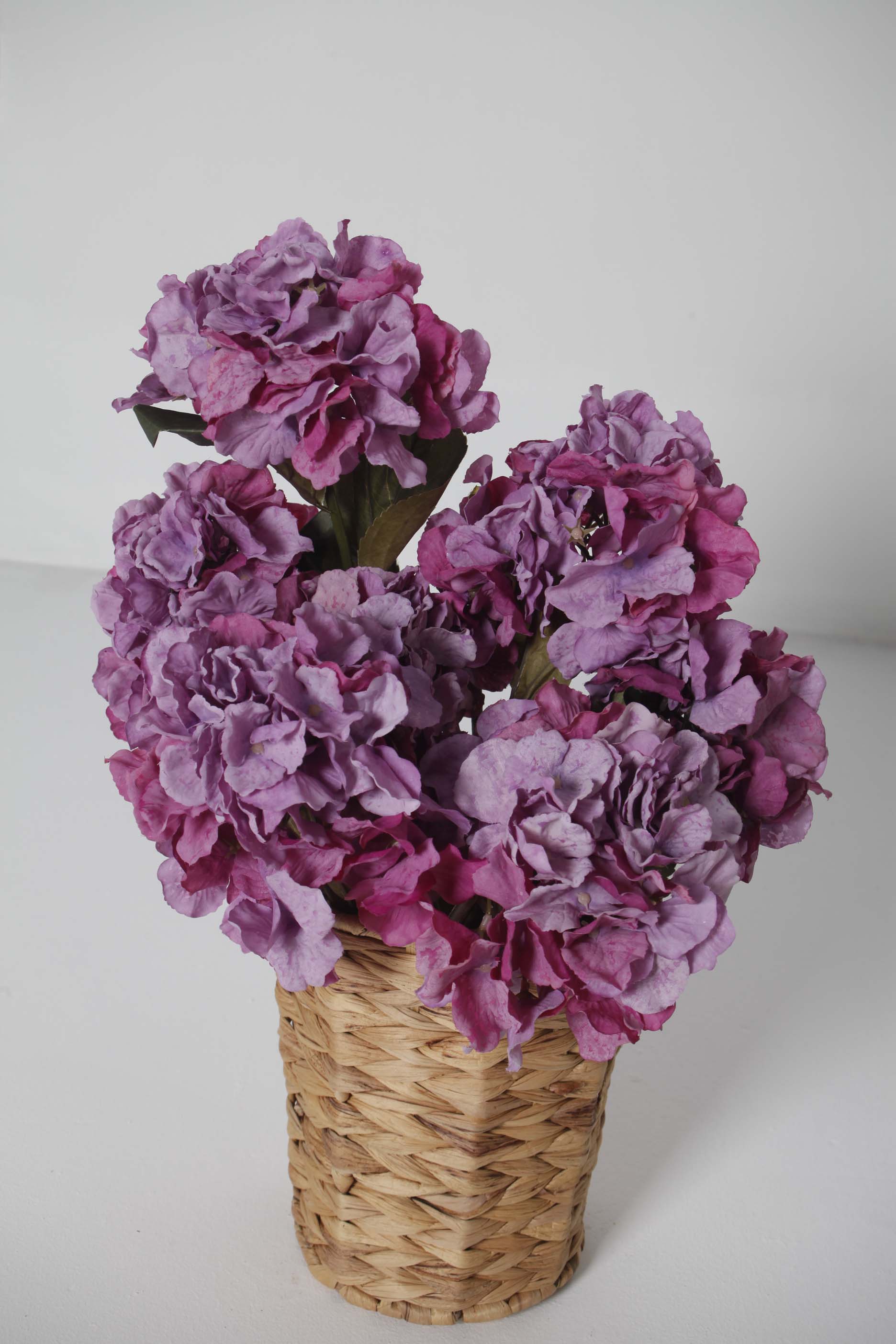Faux Purple Hydrangea Flowers - Bunch
