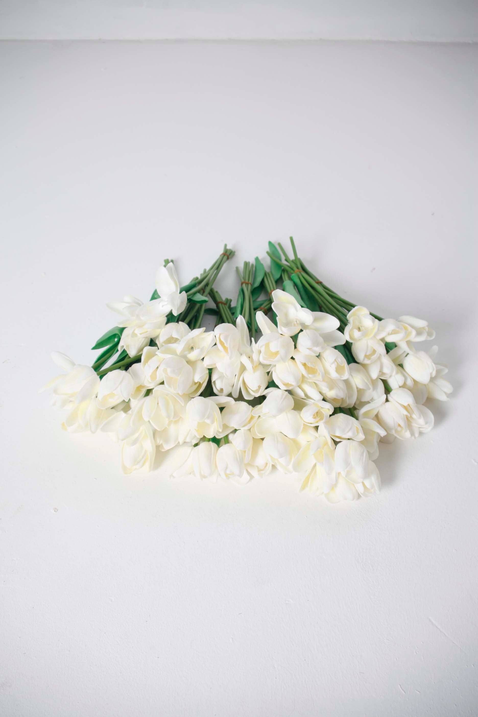 Fake White Flowers - Tulips