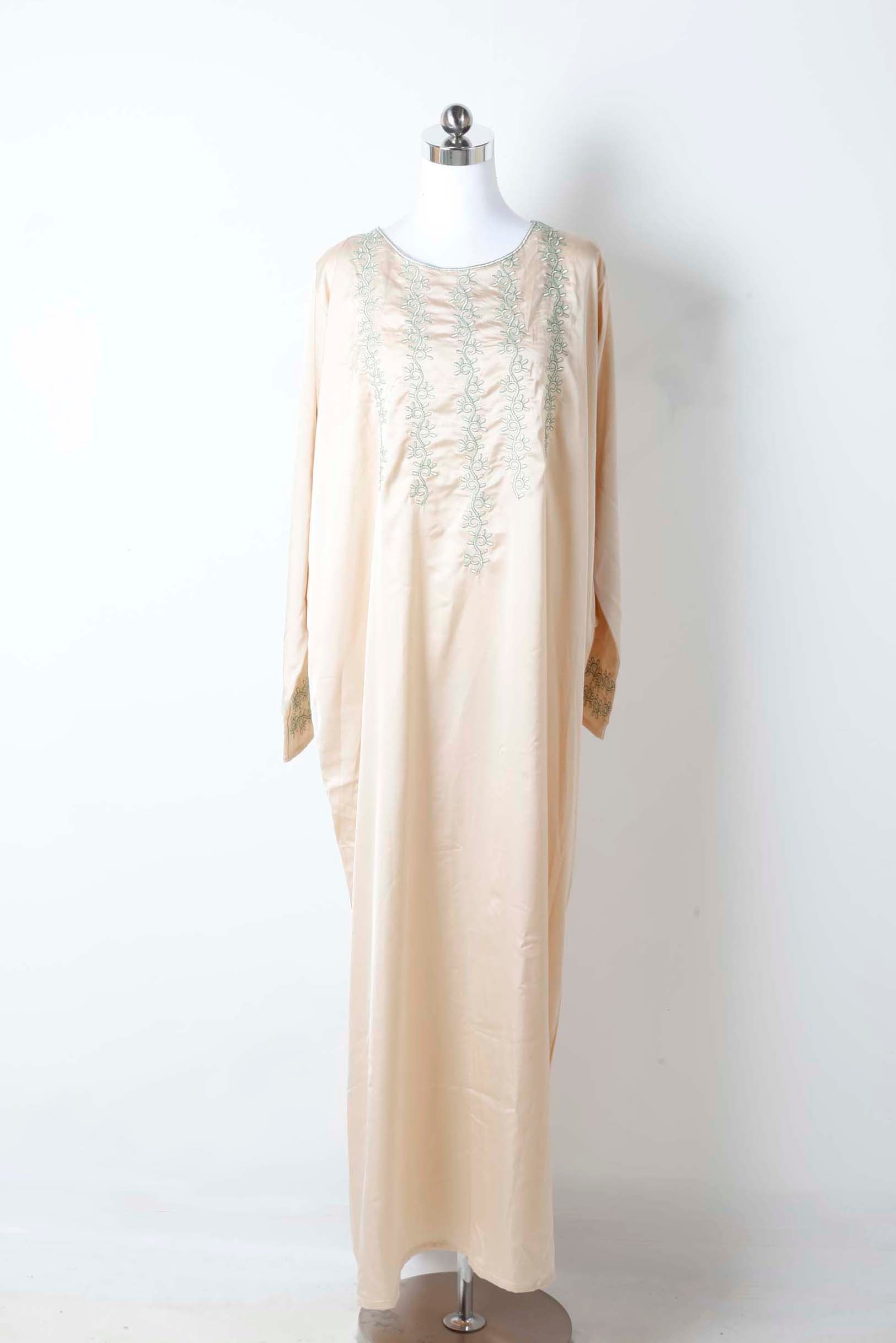 Cream Jalabiya with Embroidery
