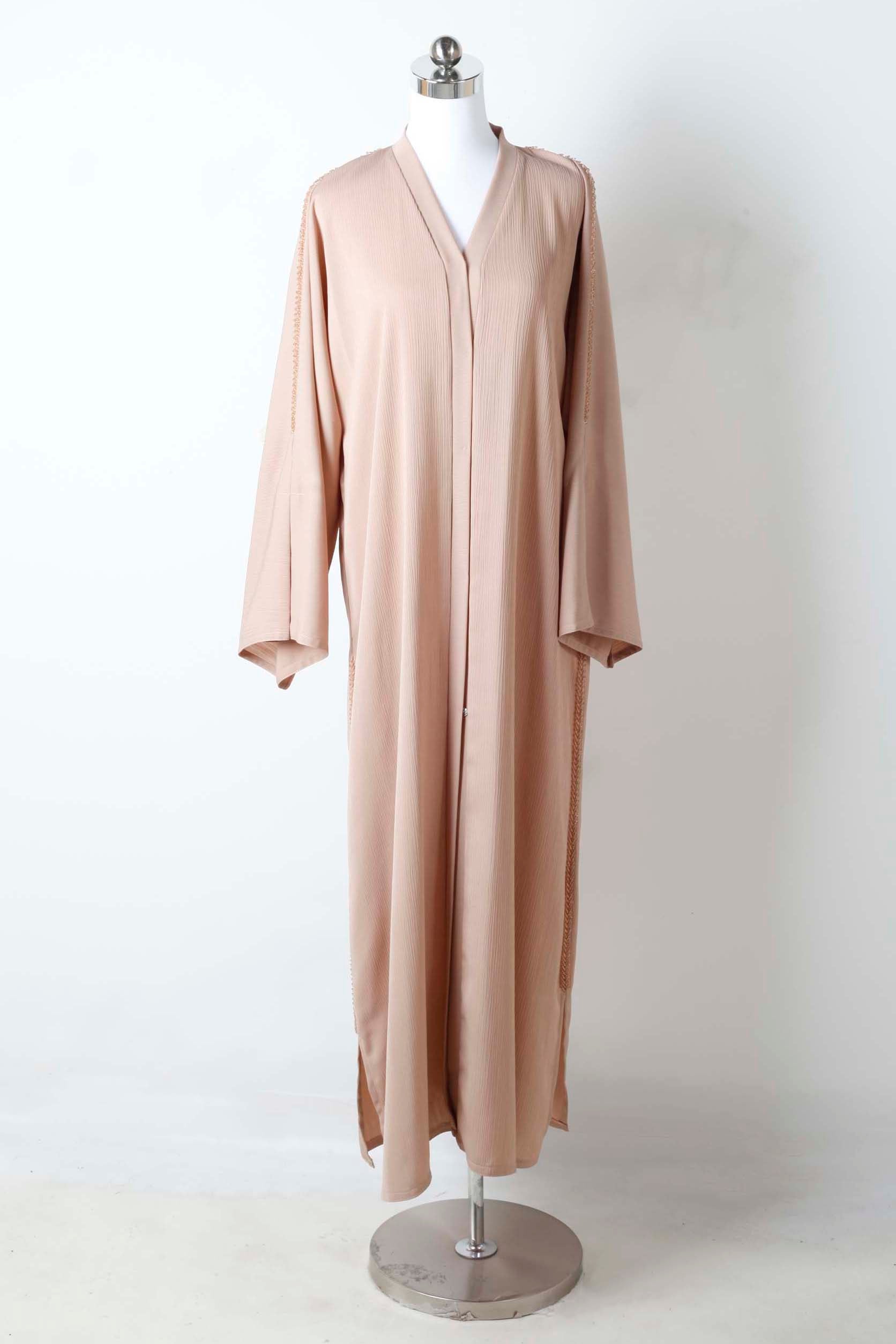 Pink Abaya with Beading
