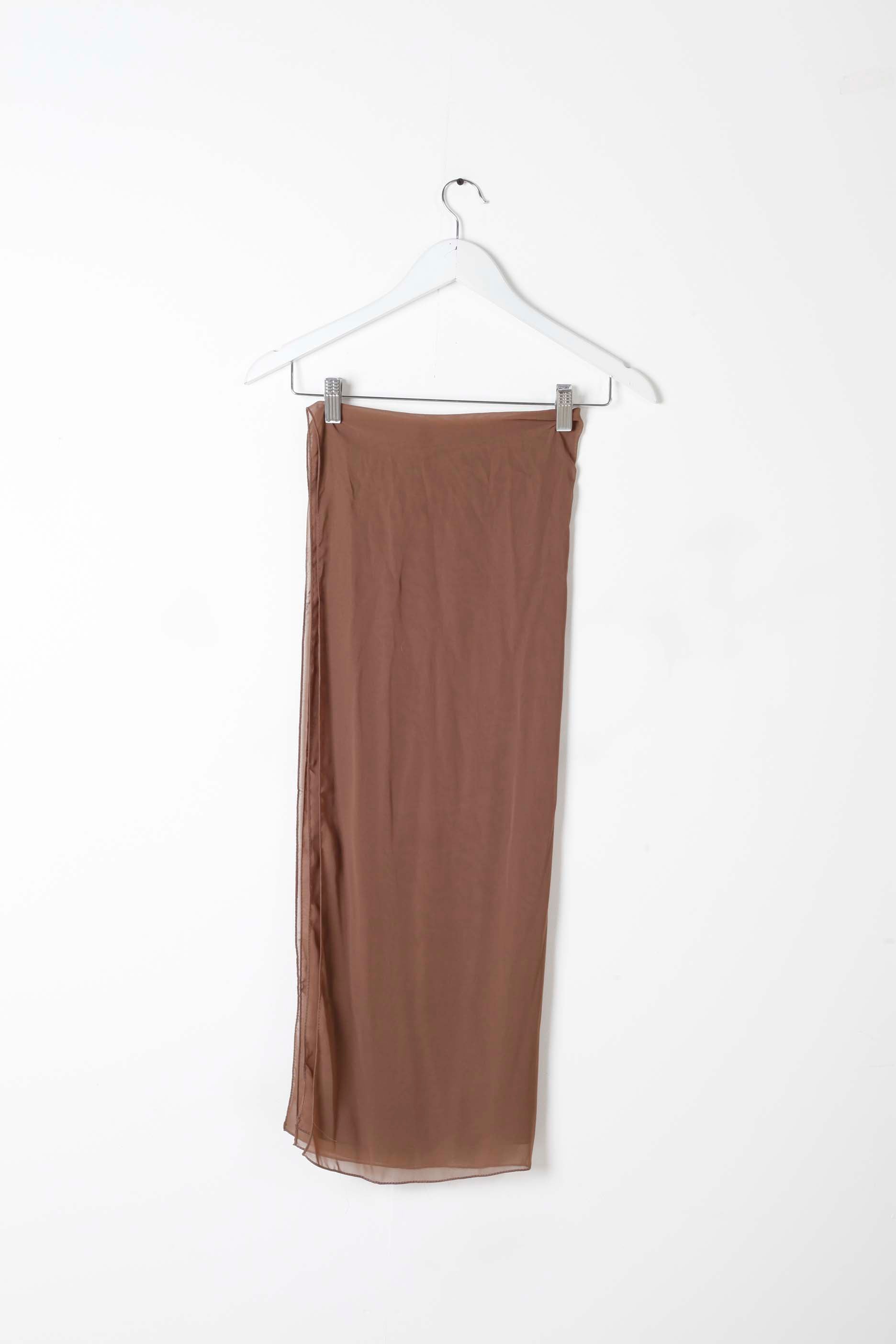 Rust Brown Abaya with Embroidery