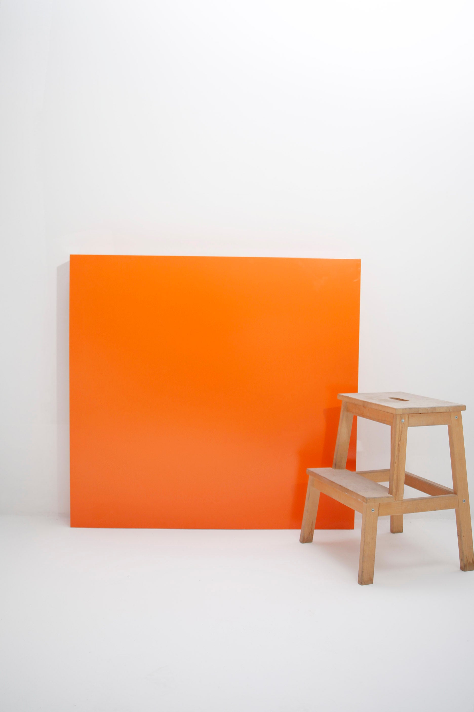 Square Block Plinth in Orange (100cm x 100cm)