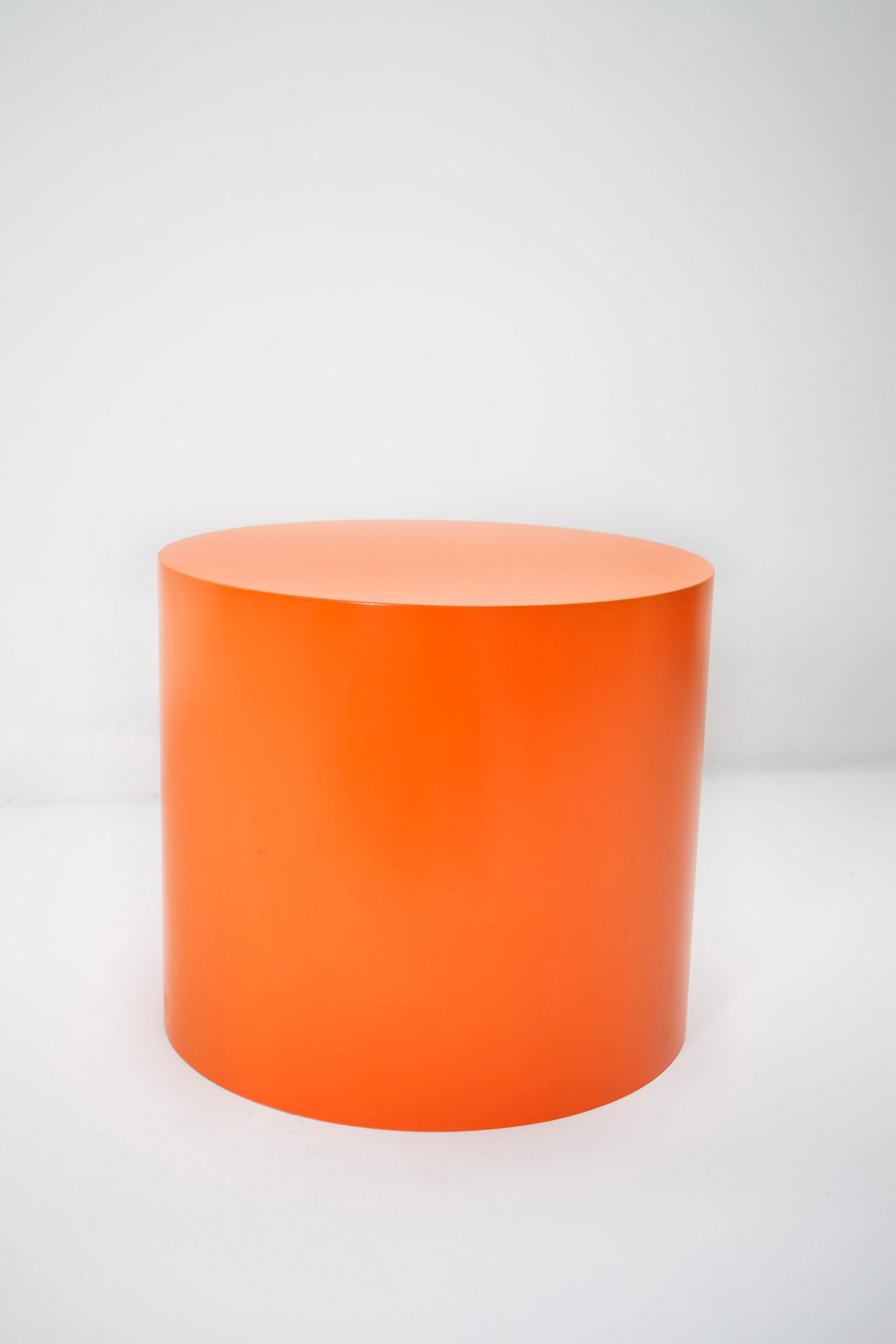 Orange Cylinder Block Plinth
