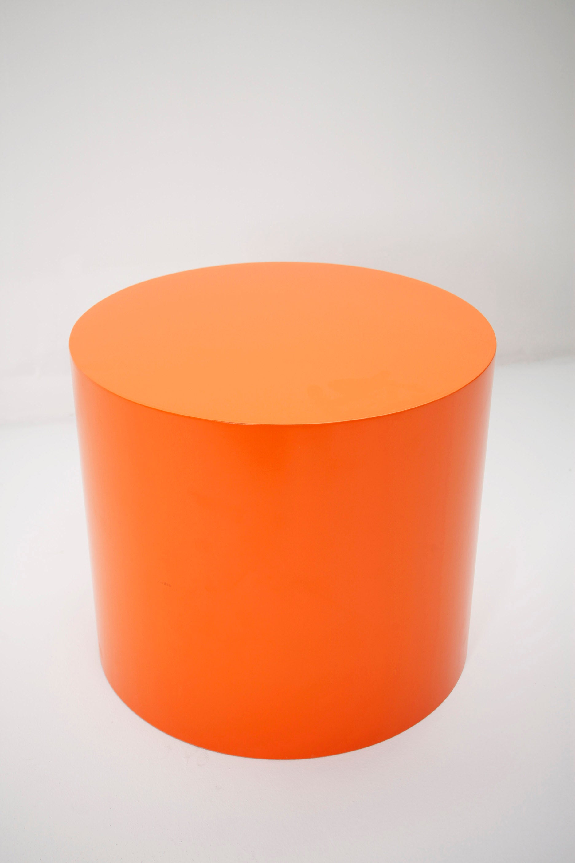 Orange Cylinder Block Plinth