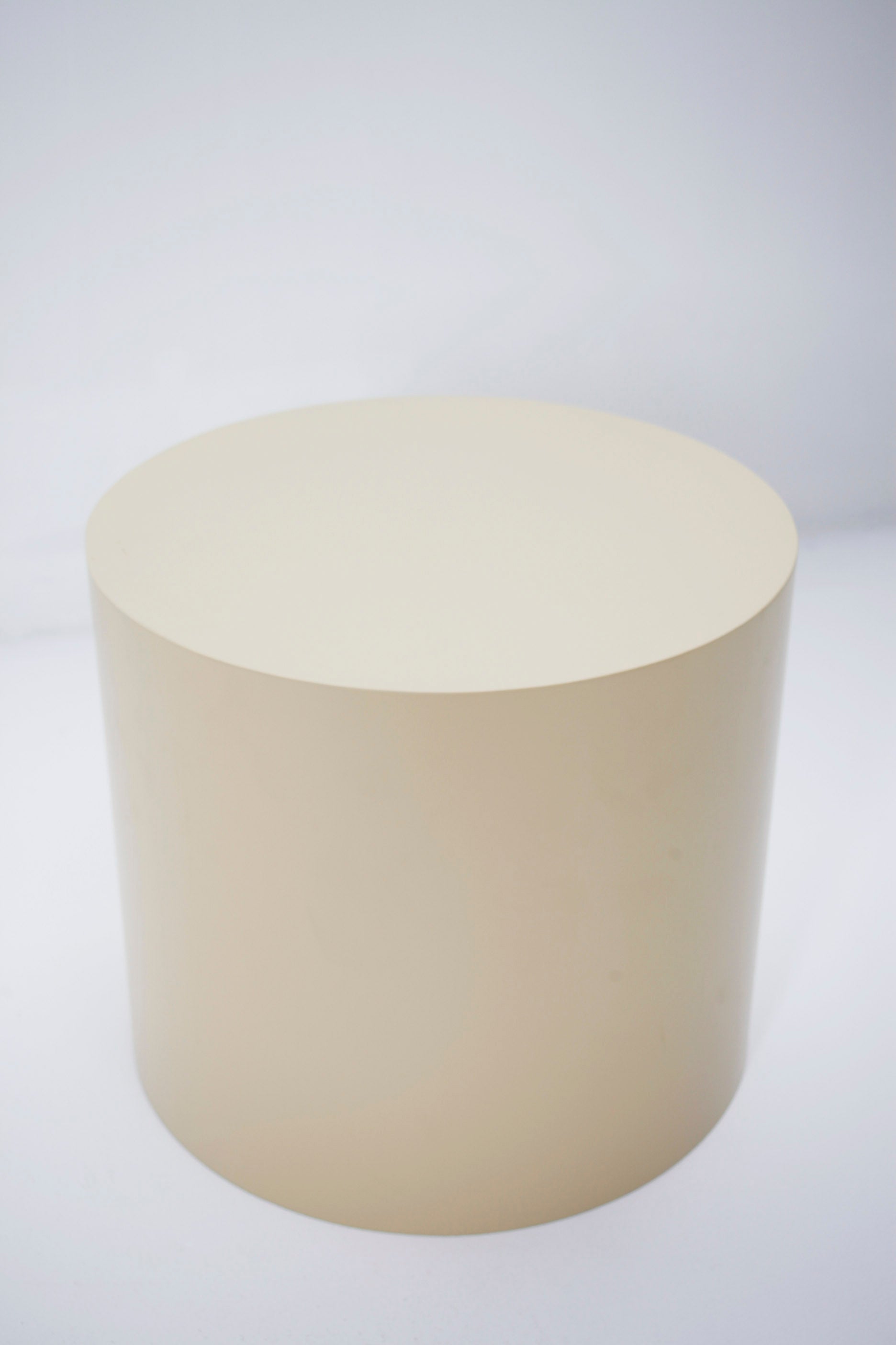 Beige Cylinder Block Plinth