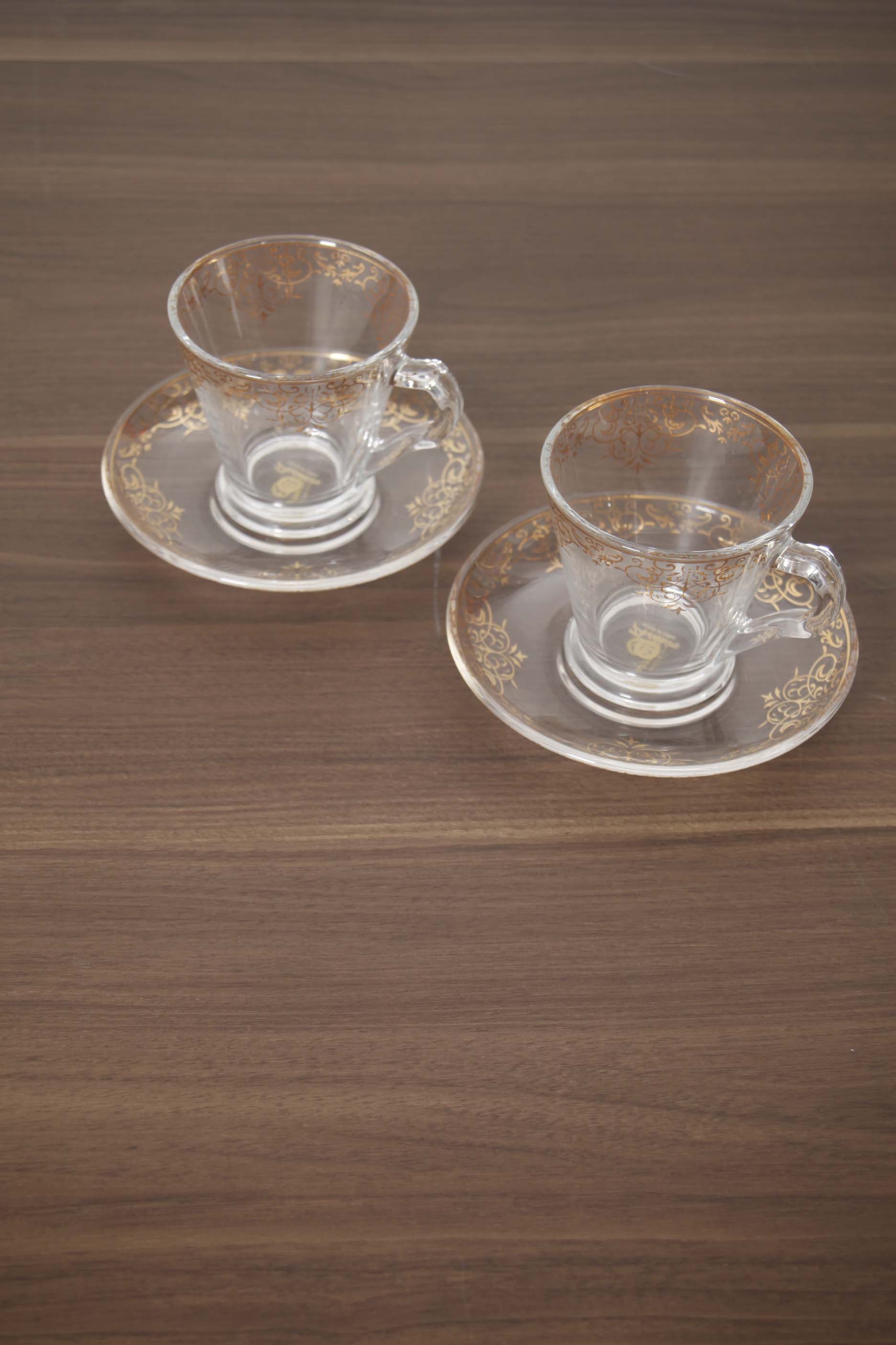 Small Glass Arabic Tea Cups (set of 6)